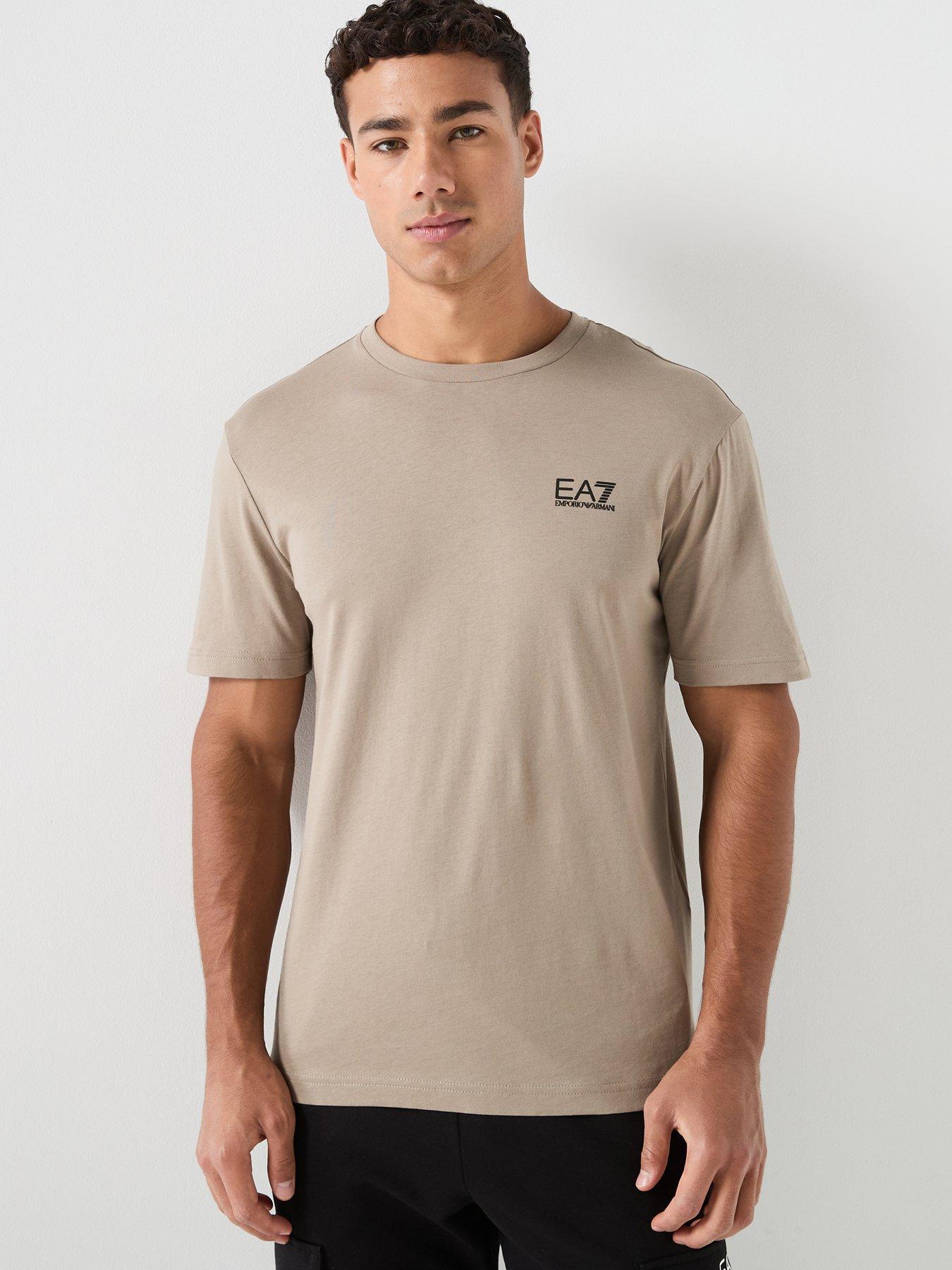 EA7 Emporio Armani Core Id Crew Neck T-Shirt - Light Brown