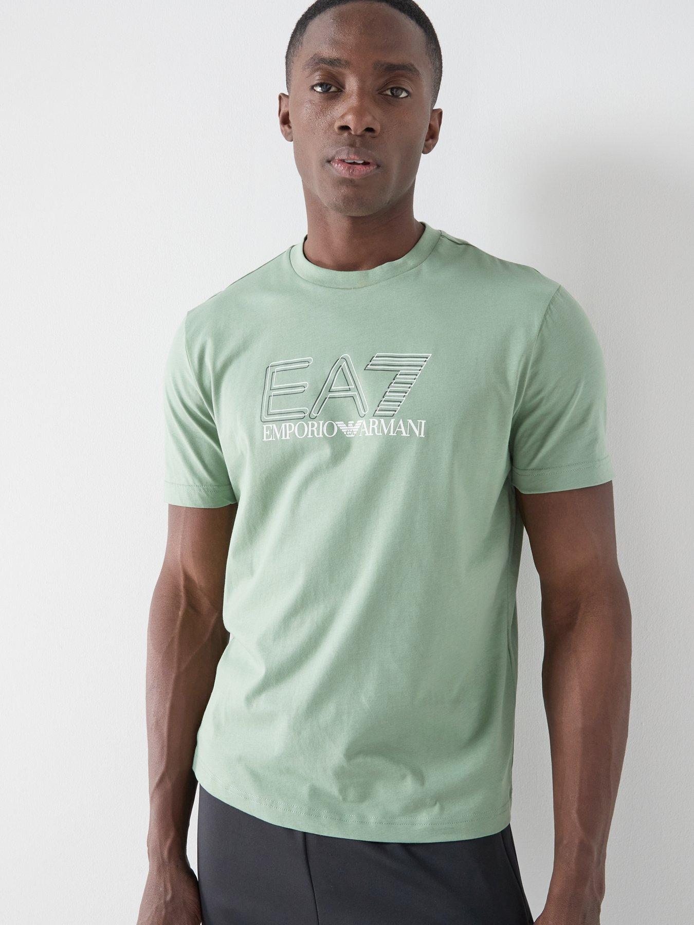 Image 1 of 5 of EA7 Emporio Armani Train Visibility T-Shirt - Green