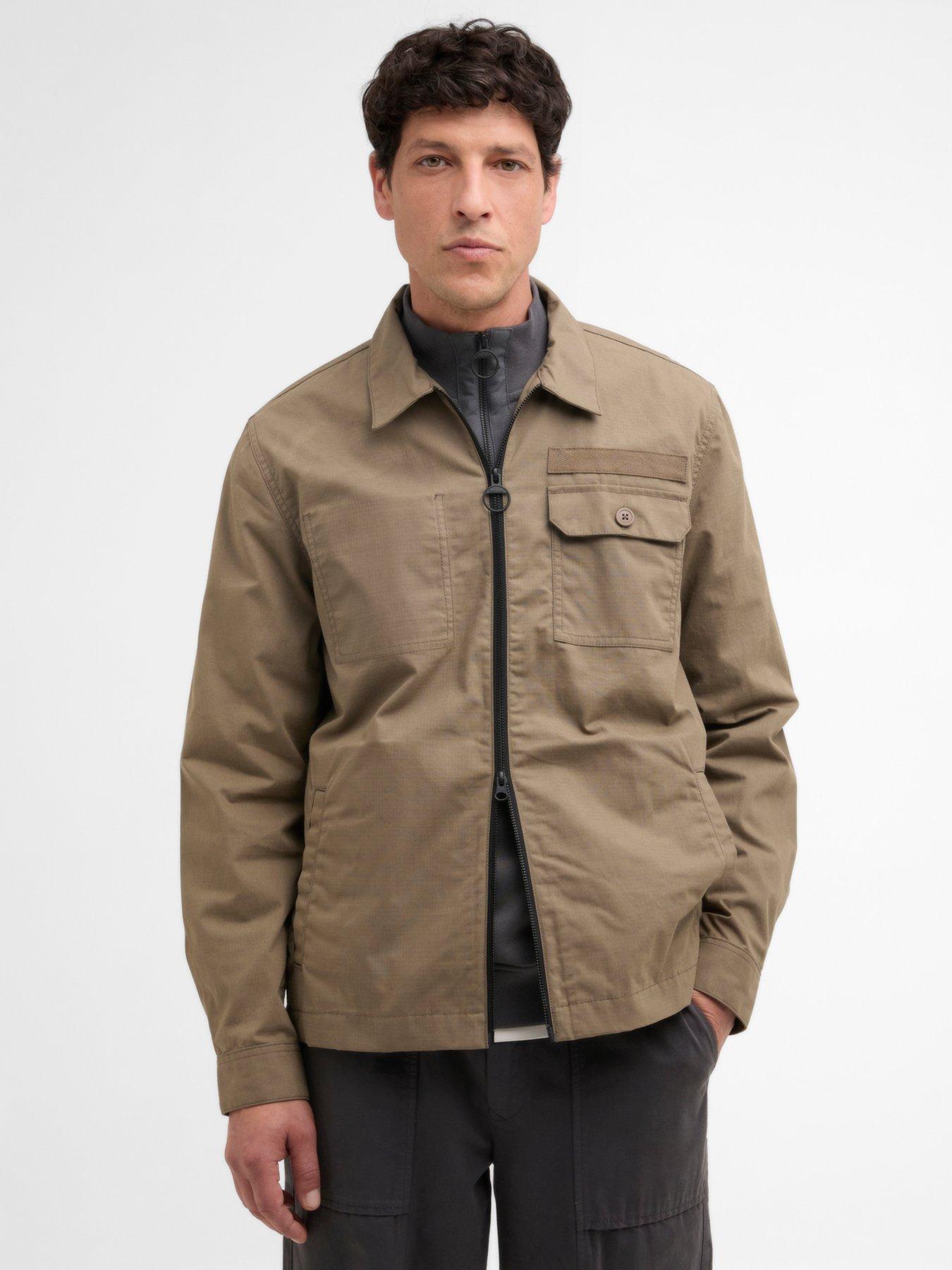 Barbour Crail Wax Ripstop Relaxed Overshirt - Brown