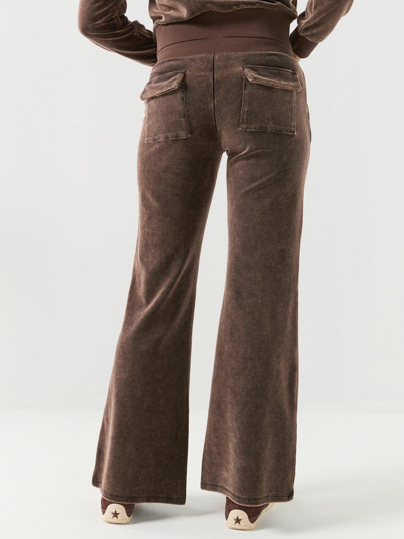 Image 2 of 4 of Guess Jeans Rhinestone Sweatpants - Brown