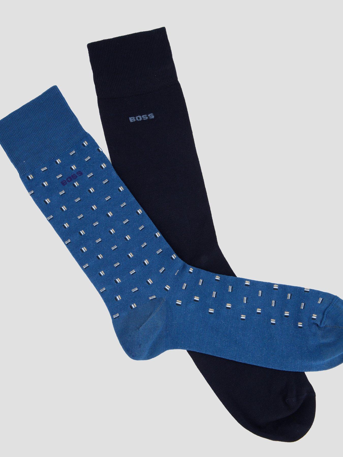boss-bodywear-mini-corp-pattern-2-pack-mercerised-crew-socks-bluestillFront