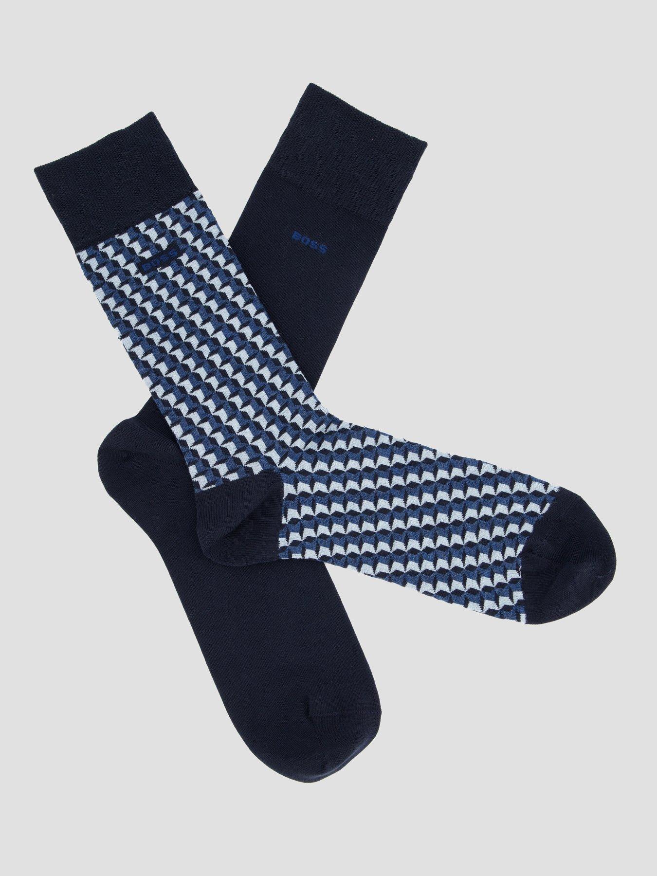 boss-2-pack-ministar-pattern-crew-socks-navystillFront