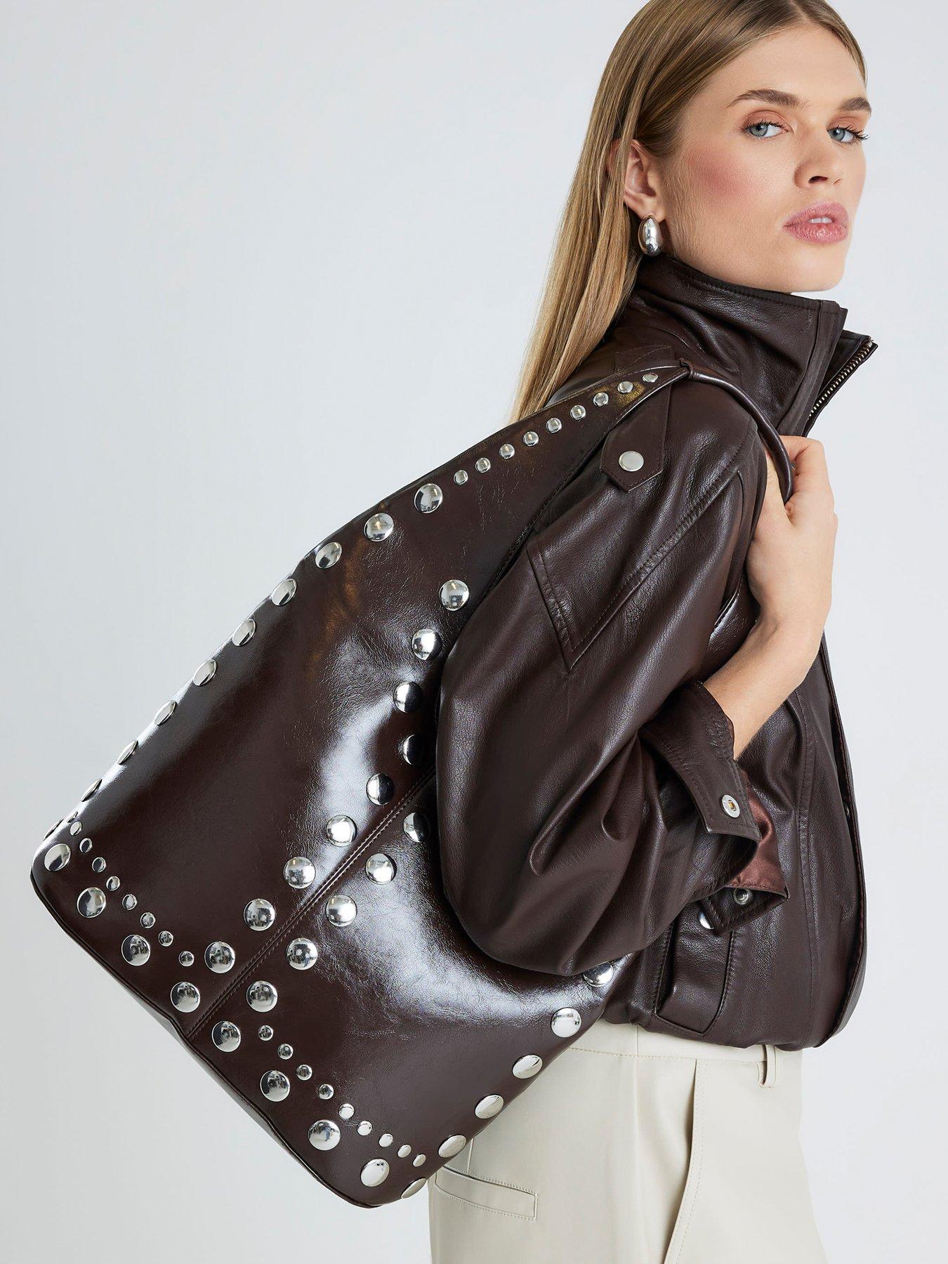 river-island-studded-seam-slouch-shoulder-bag-brown
