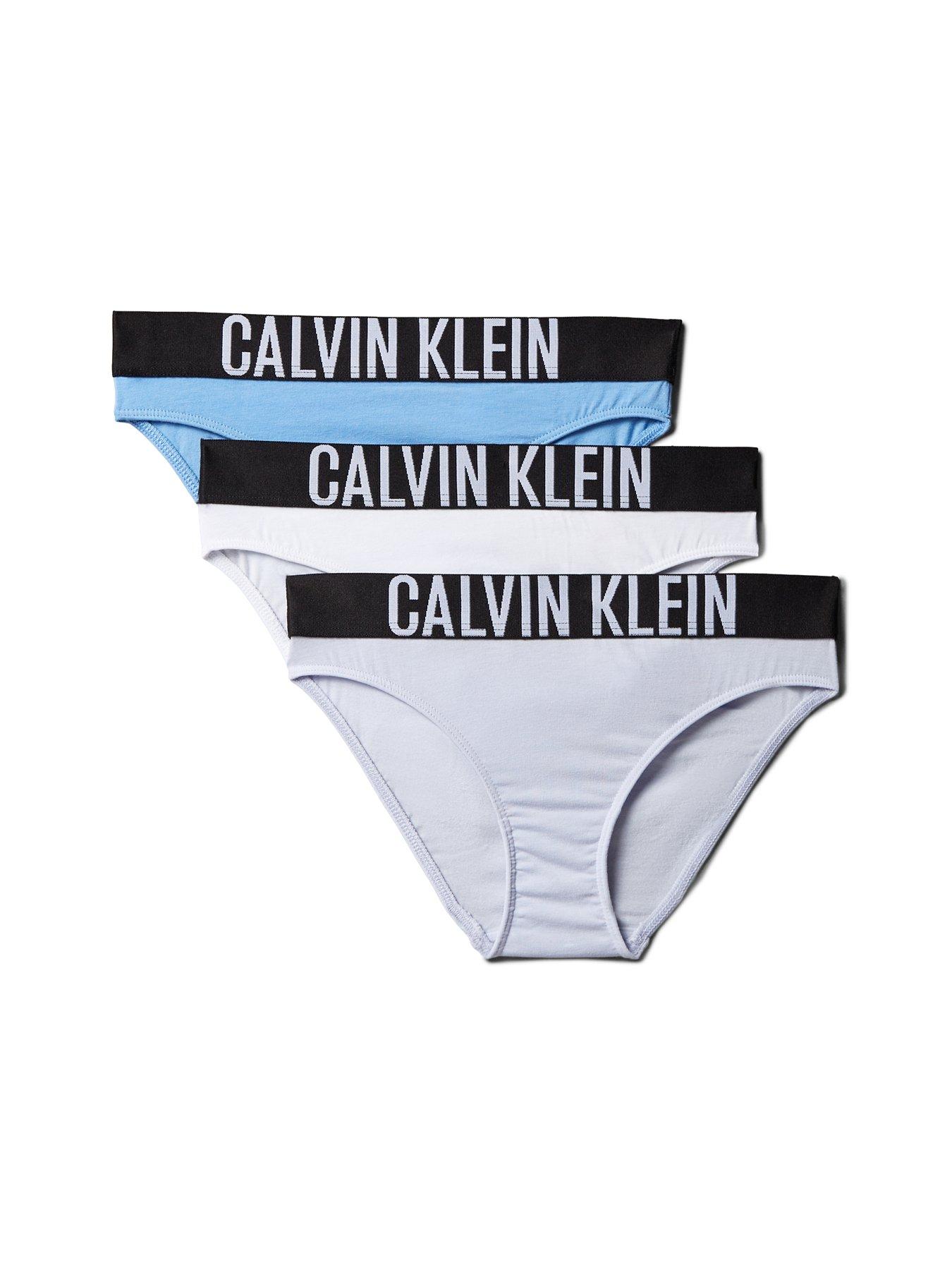 Image 1 of 2 of Calvin Klein Girls 3 Pack Intense Power Bikini Briefs - Multi