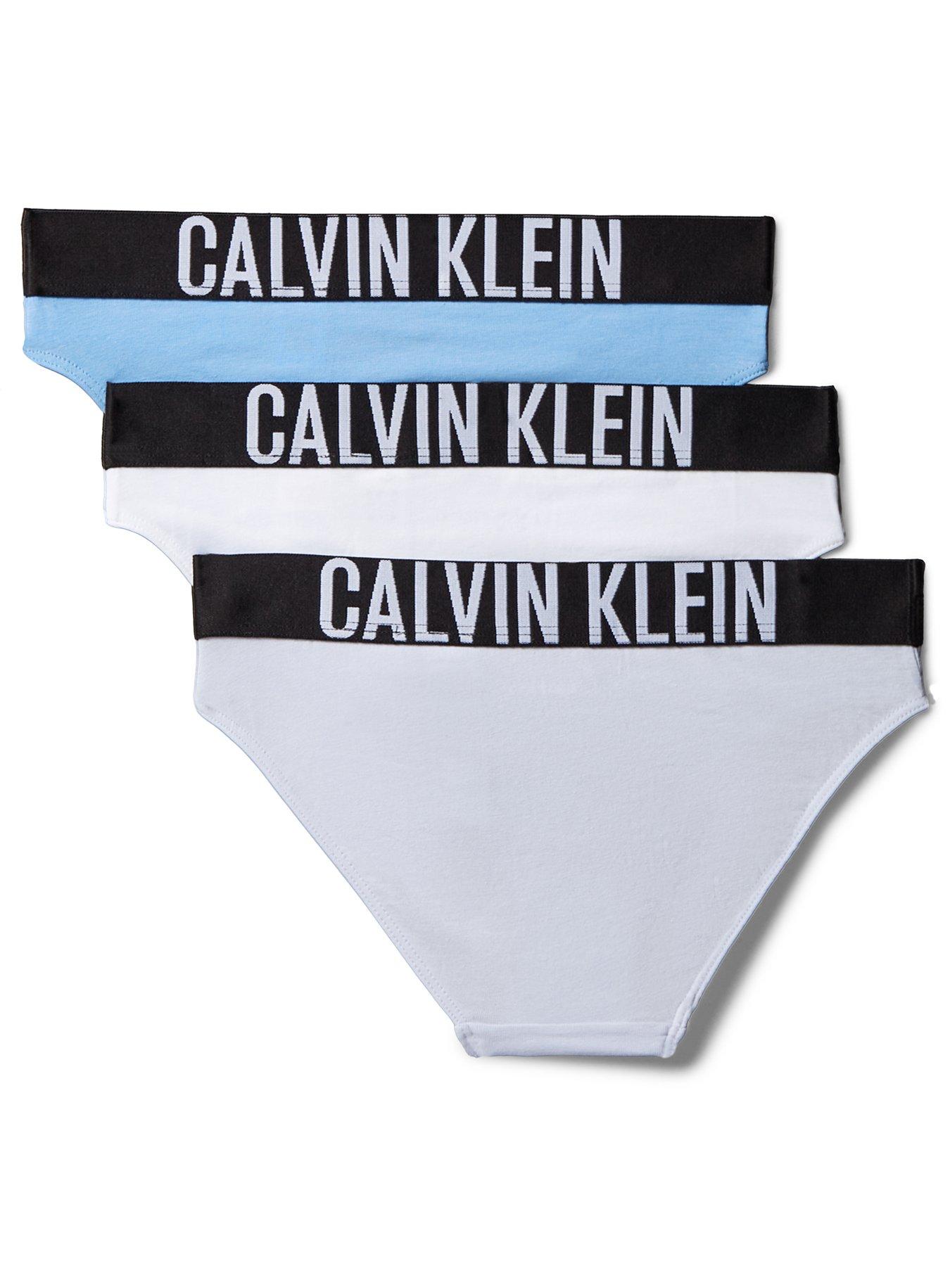 Image 2 of 2 of Calvin Klein Girls 3 Pack Intense Power Bikini Briefs - Multi