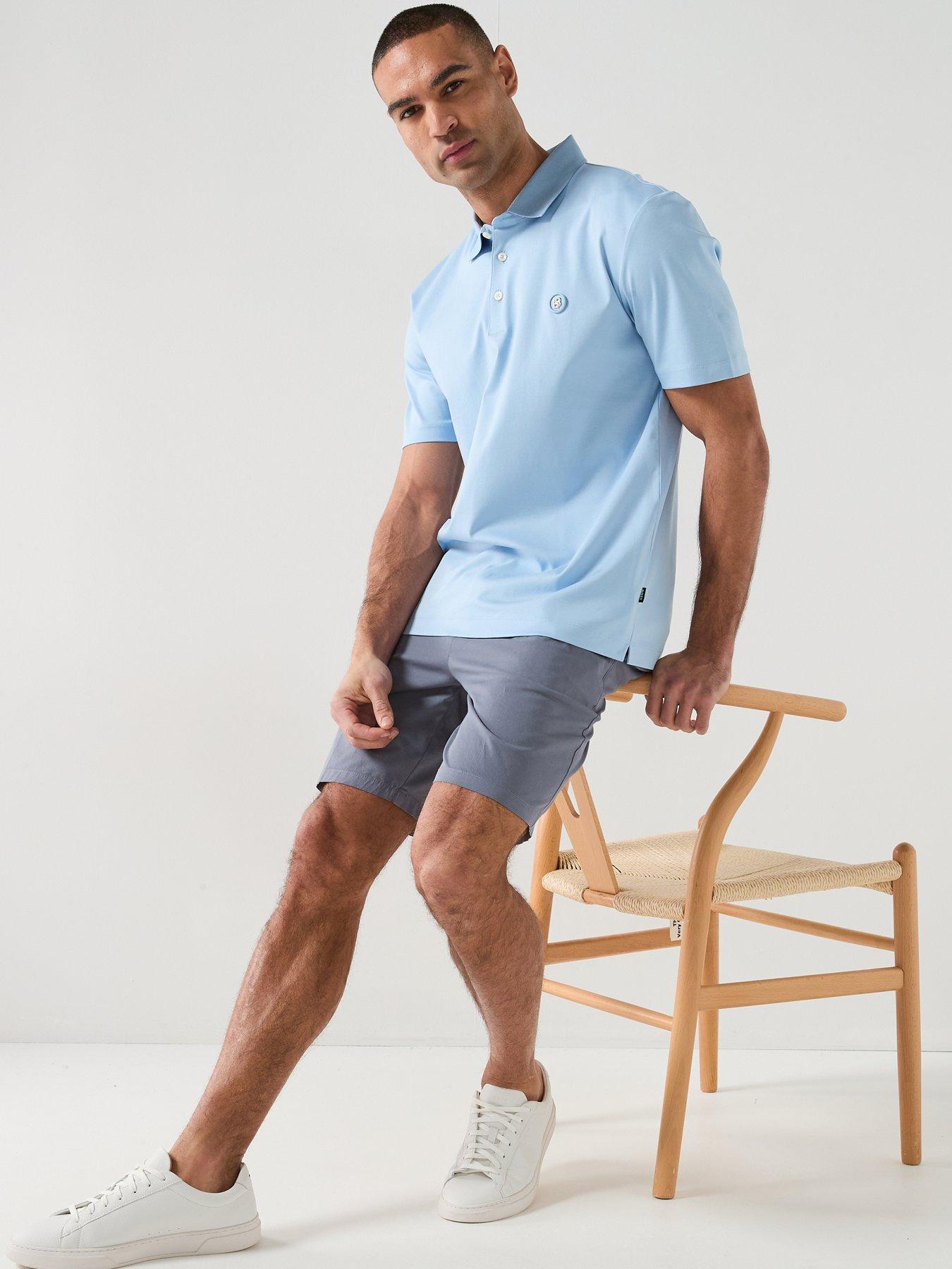boss-modern-fit-chino-shorts-blueoutfit