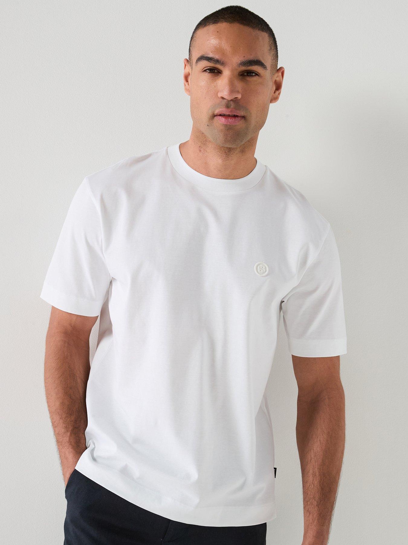 Image 1 of 5 of BOSS C-Tames 98 Bb Logo T-Shirt - White
