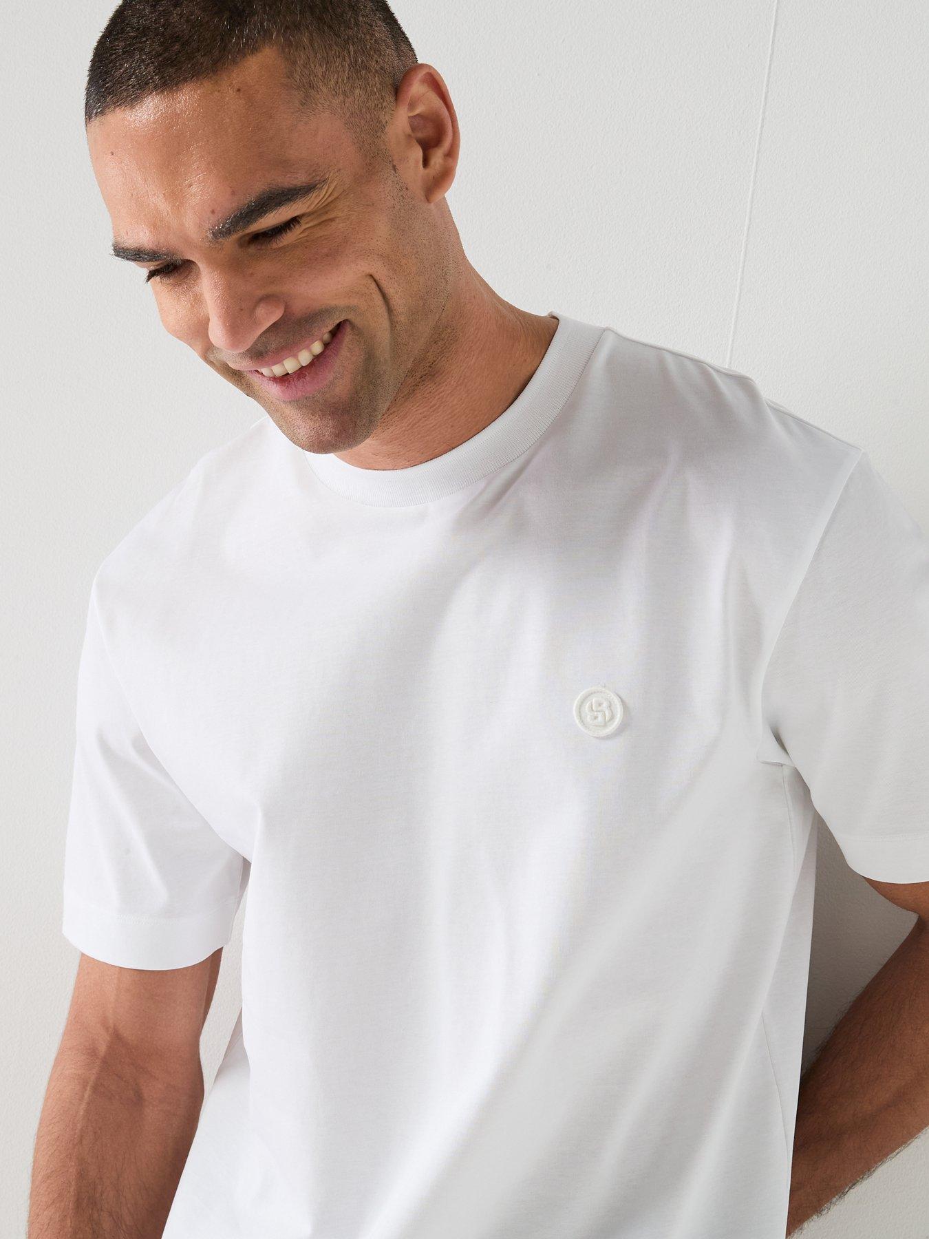 Image 5 of 5 of BOSS C-Tames 98 Bb Logo T-Shirt - White