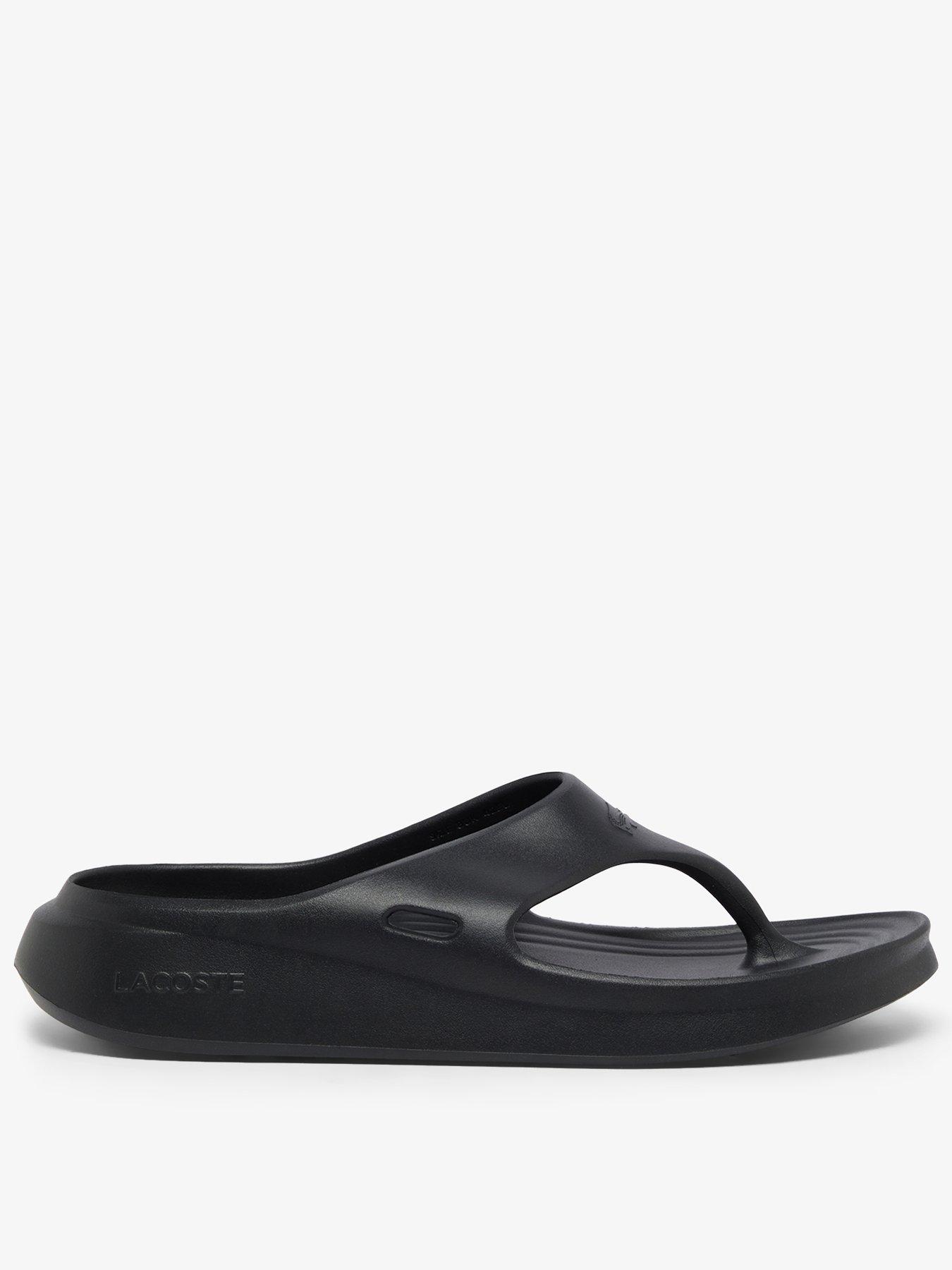 Image 1 of 6 of Lacoste Meduz Flip Flops - Grey