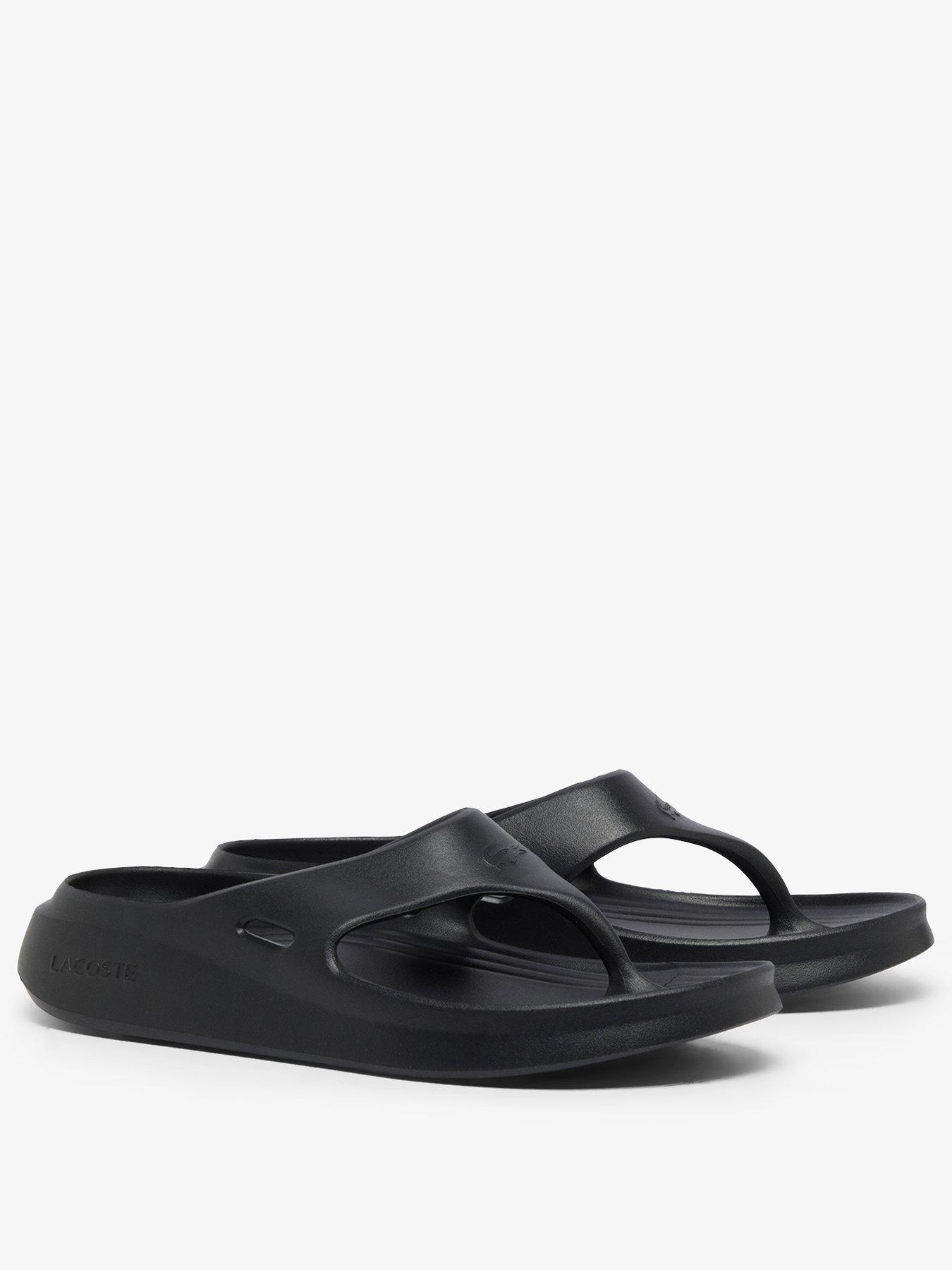 Image 2 of 6 of Lacoste Meduz Flip Flops - Grey