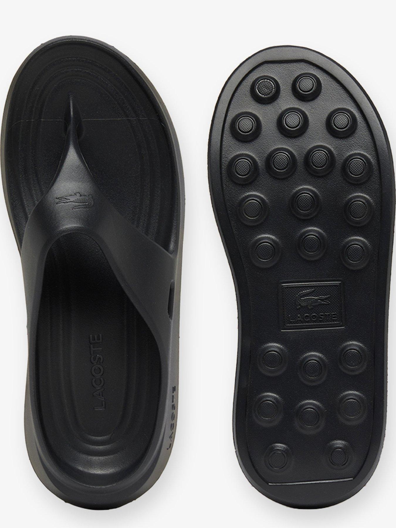 Image 4 of 6 of Lacoste Meduz Flip Flops - Grey