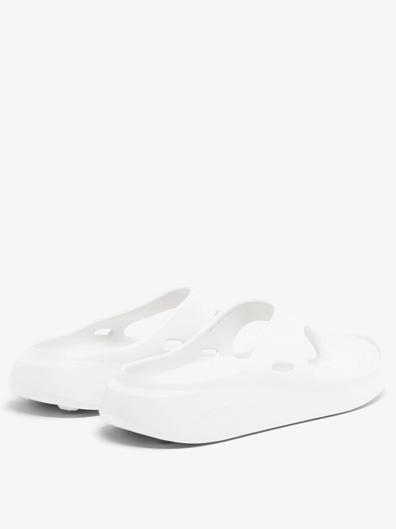 Image 3 of 6 of Lacoste Meduz Flip Flops - White