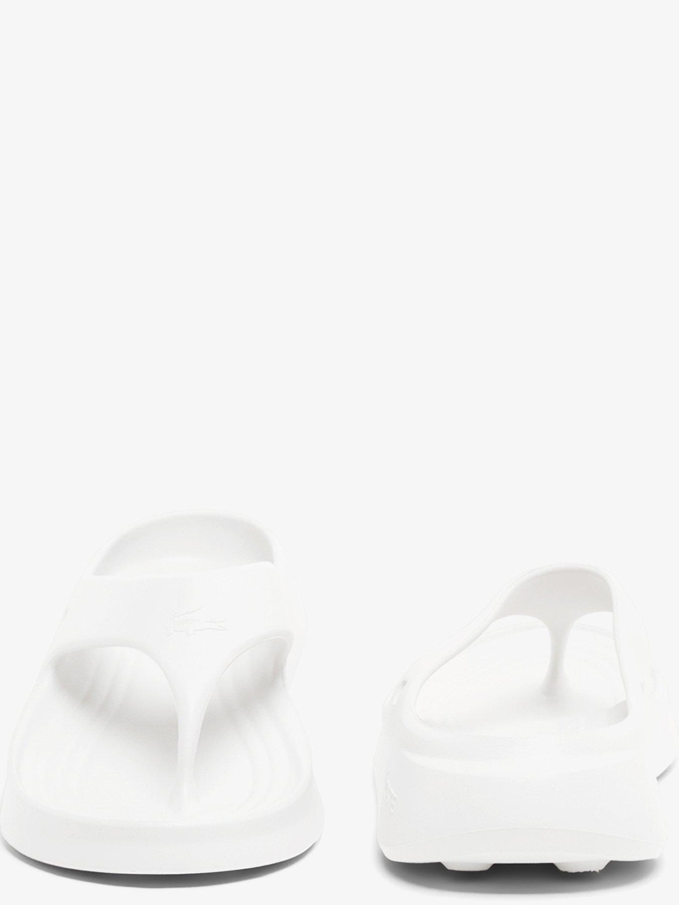Image 5 of 6 of Lacoste Meduz Flip Flops - White