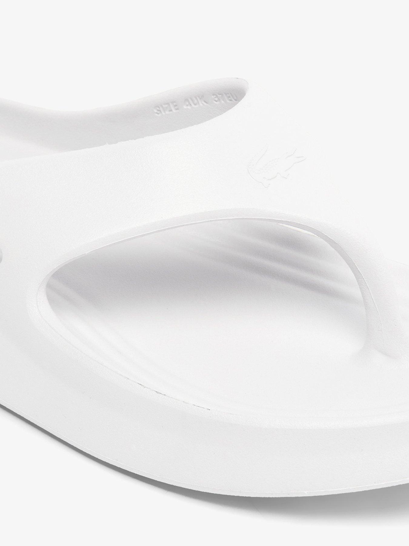 Image 6 of 6 of Lacoste Meduz Flip Flops - White