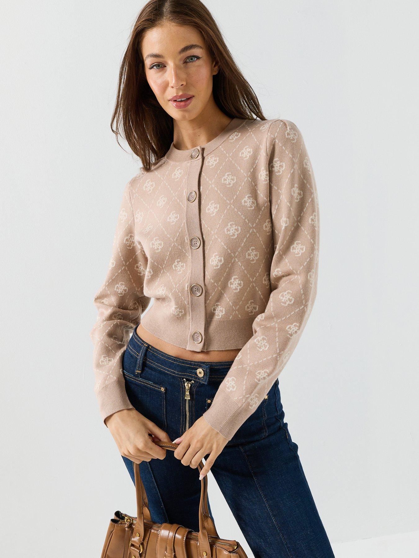Guess Jeans Sarah 4g Long Sleeve Cardi Sweater