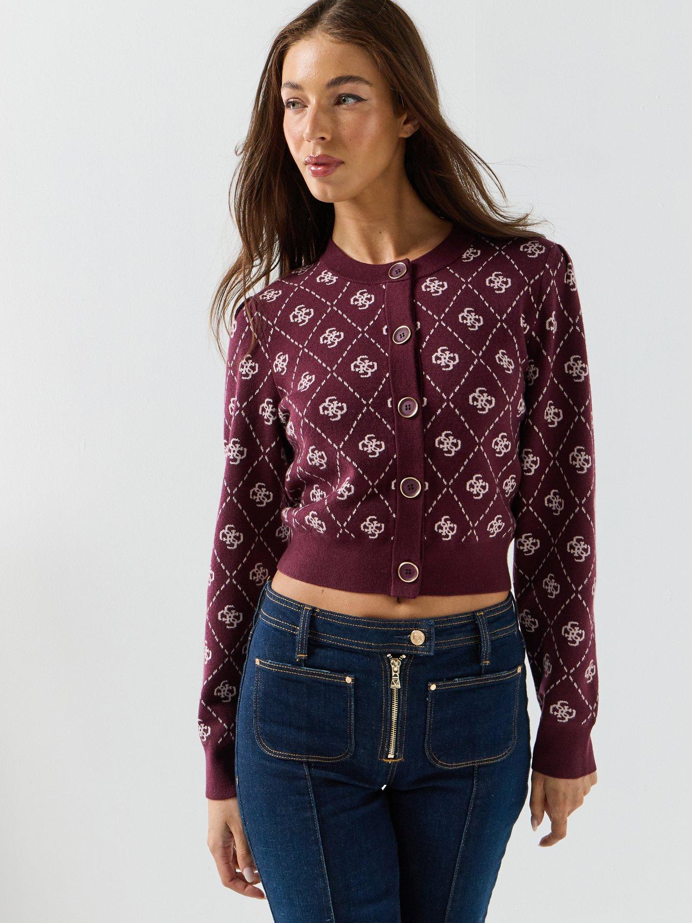 Guess Jeans Sarah 4g Long Sleeve Cardi Sweater