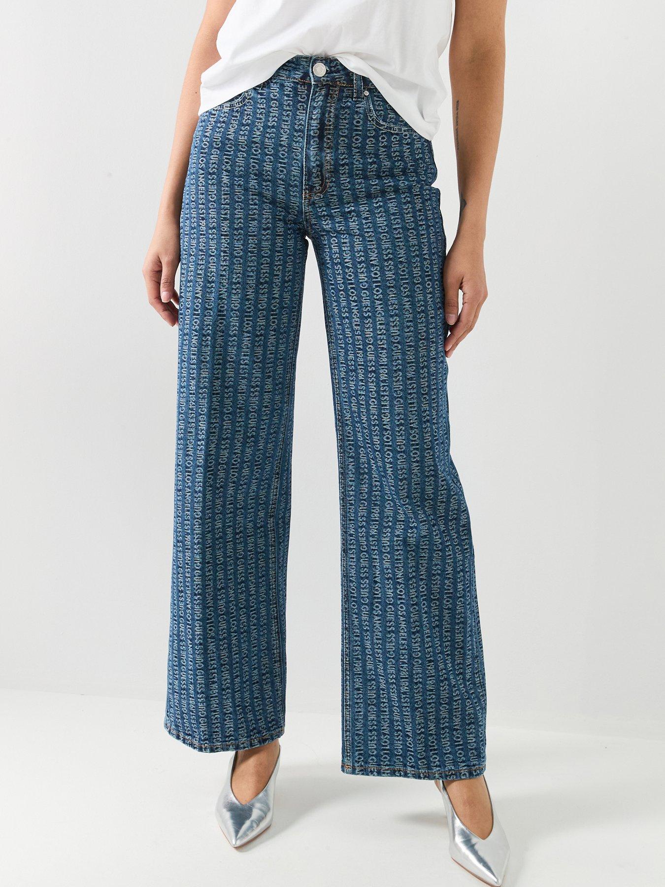 Image 1 of 6 of Guess Jeans Wide Leg Trosuers