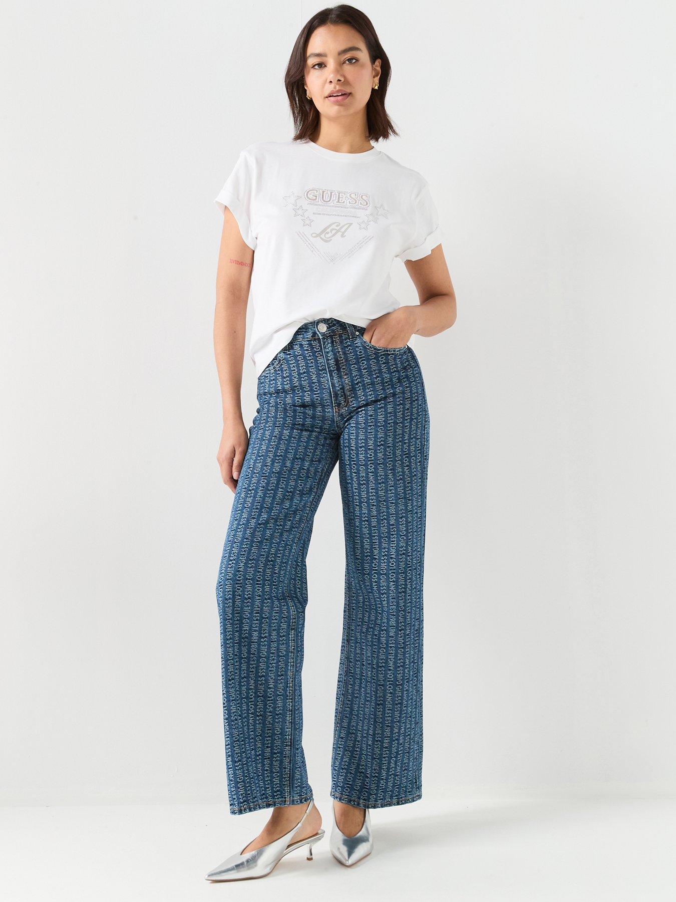 Image 3 of 6 of Guess Jeans Wide Leg Trosuers
