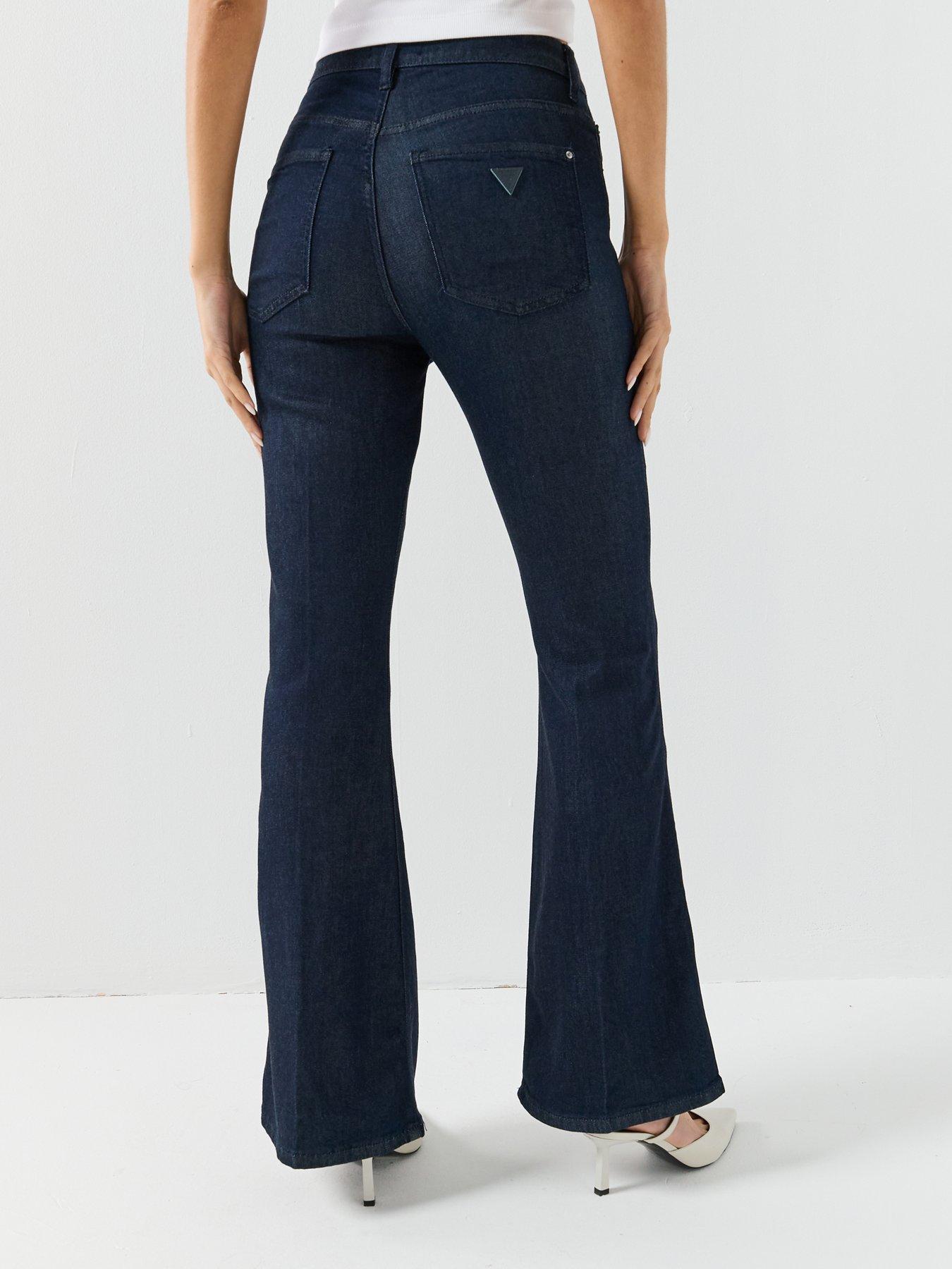 Image 2 of 4 of Guess Jeans Belle High Rise Flare - Blue