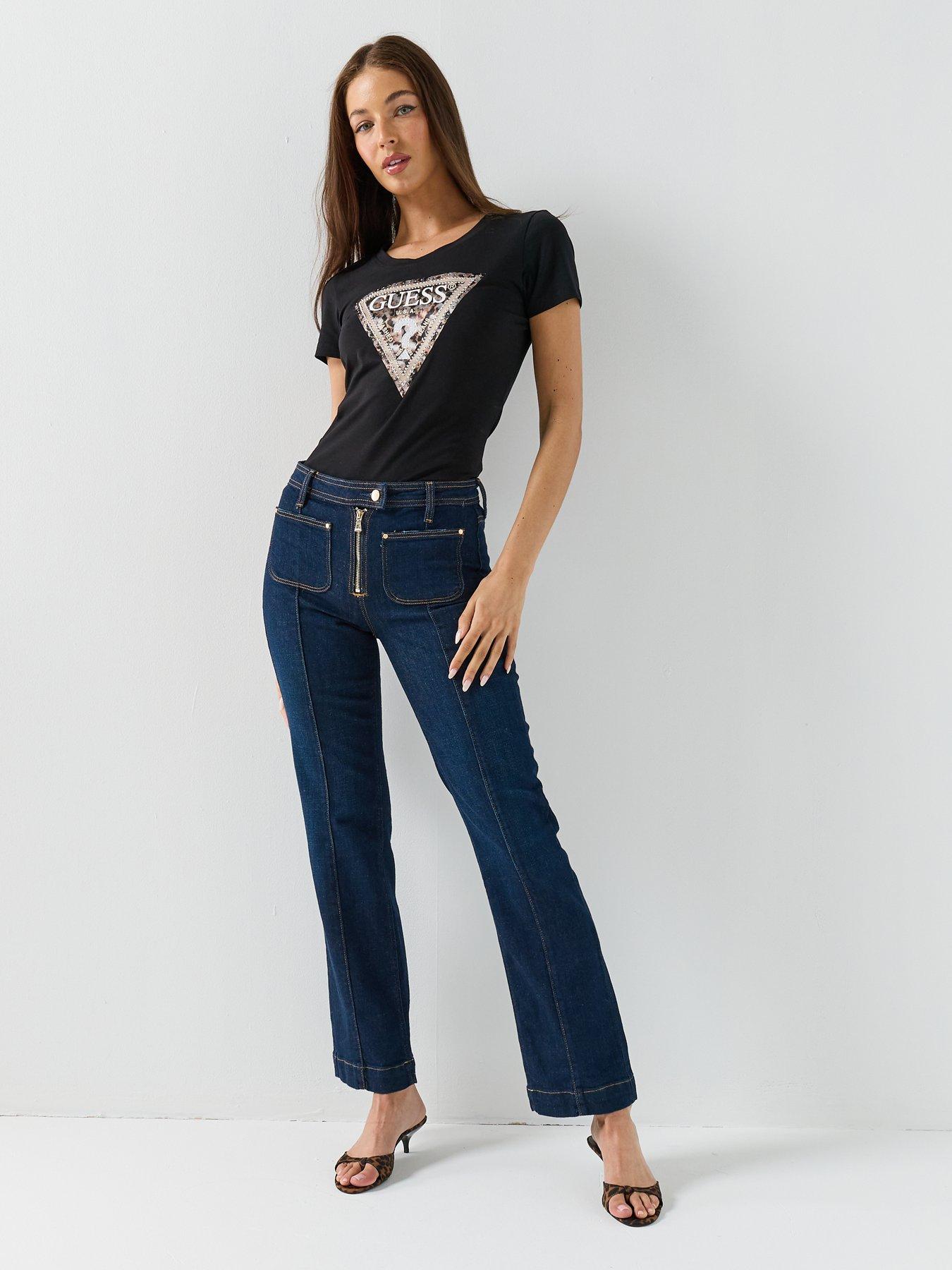 Image 3 of 4 of Guess Jeans Nicky High Zip Jeans