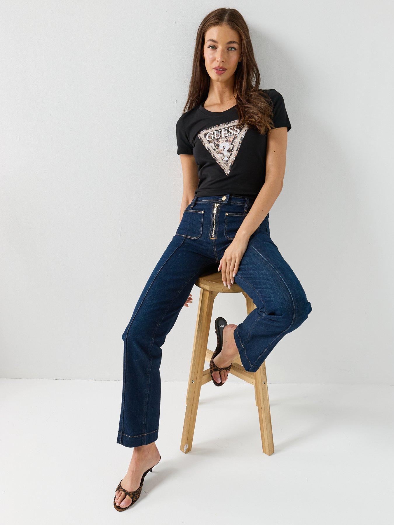 Image 4 of 4 of Guess Jeans Nicky High Zip Jeans