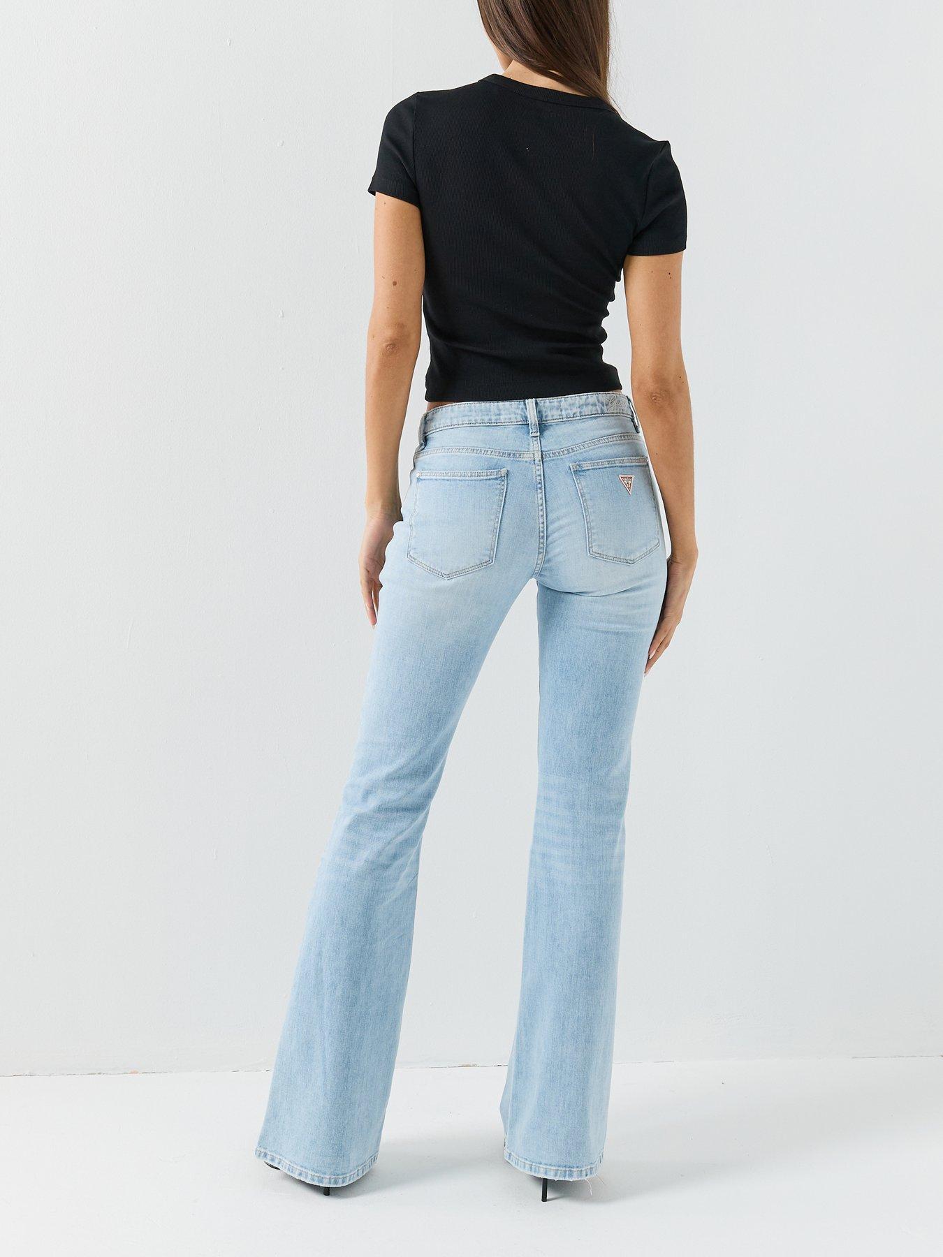 Image 2 of 5 of Guess Jeans Short Sleeve Studs Script T-Shirt - Black