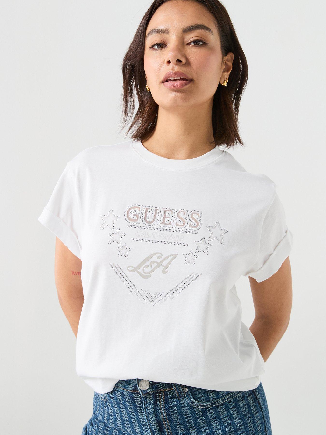 guess-jeans-short-sleeve-la-stars-t-shirt-whitefront