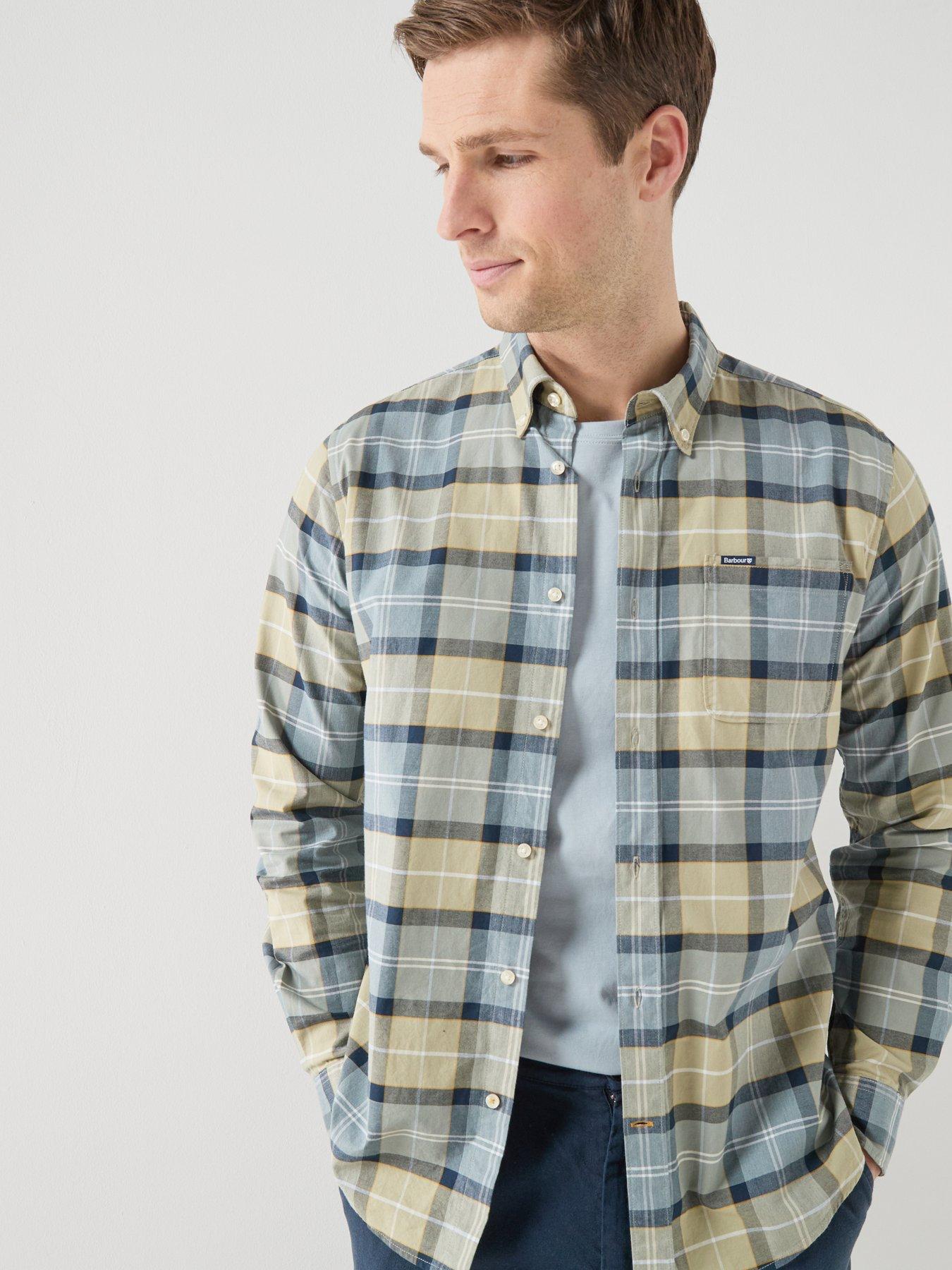 barbour-lewis-tailored-fit-shirt-greenoutfit