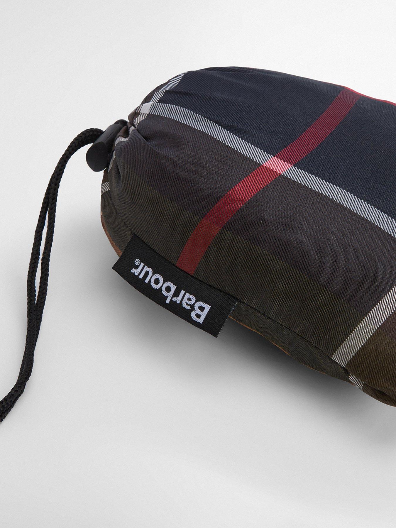Image 5 of 5 of Barbour Tartan Showerproof Poncho Rain Jacket - Green