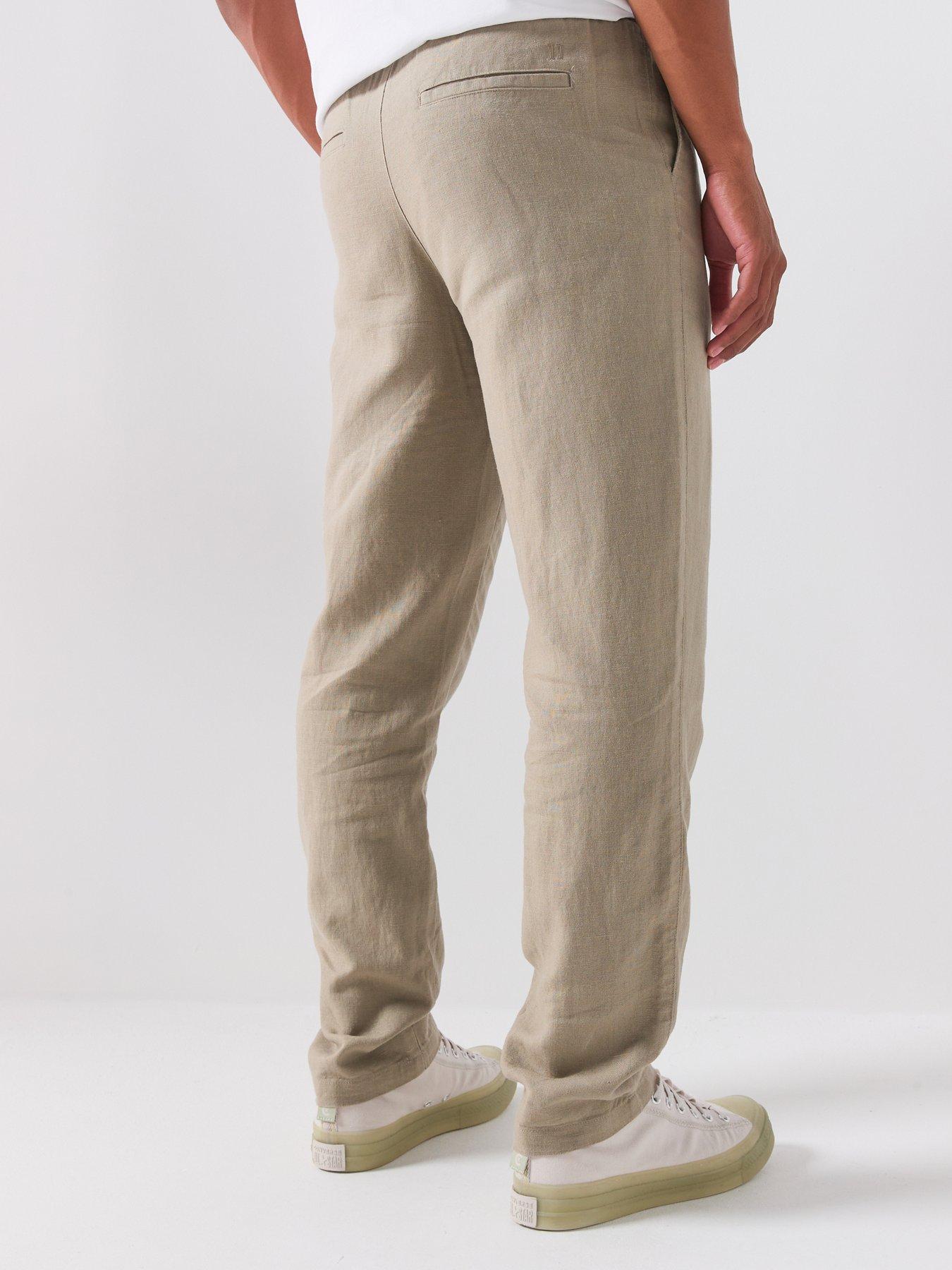 Image 2 of 5 of Les Deux Patrick Linen Trousers - Beige