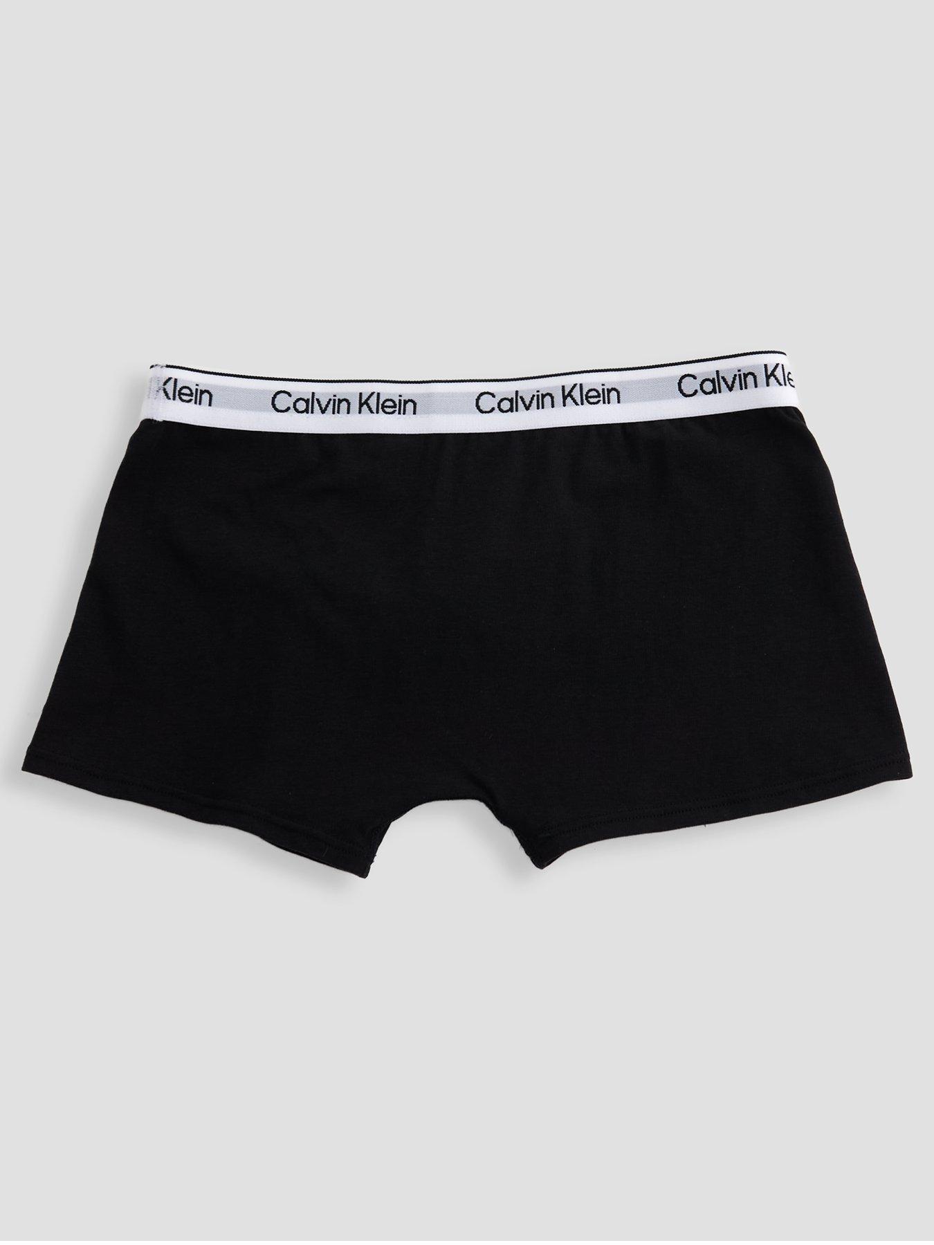 Image 3 of 5 of Calvin Klein Boys 2 Pack Modern Cotton Trunk - Black