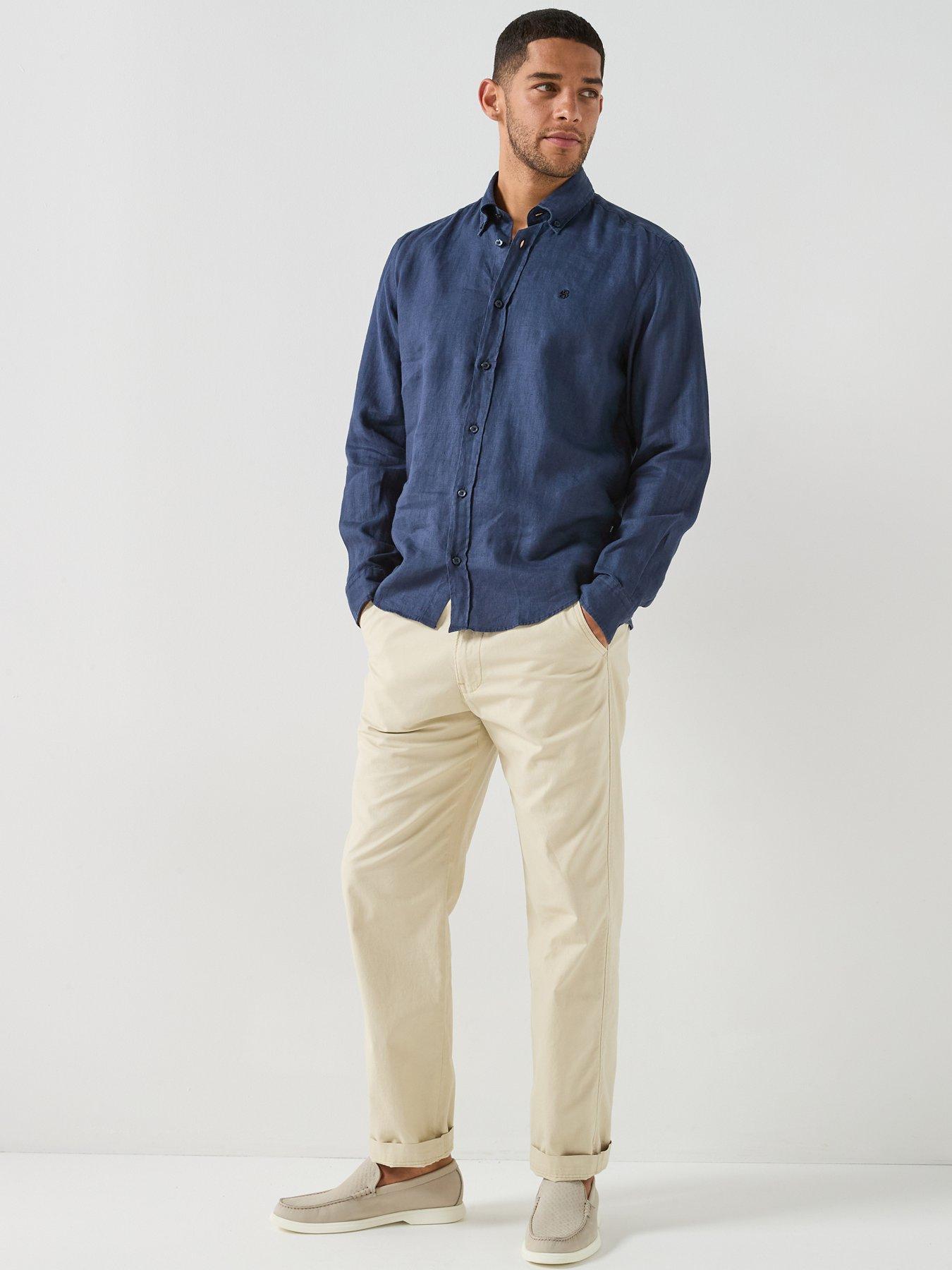 boss-relaxed-fit-linen-shirt-dark-blueback