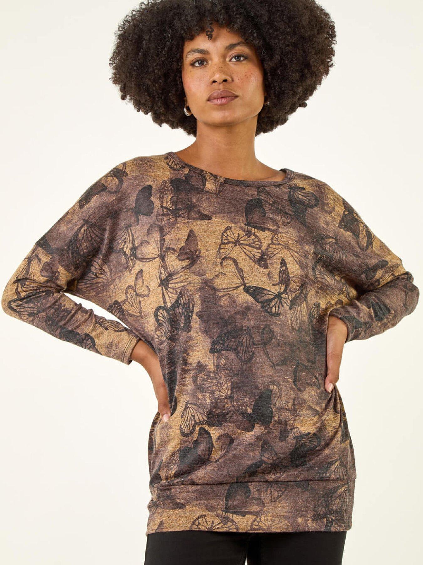 roman-butterfly-print-snit-top