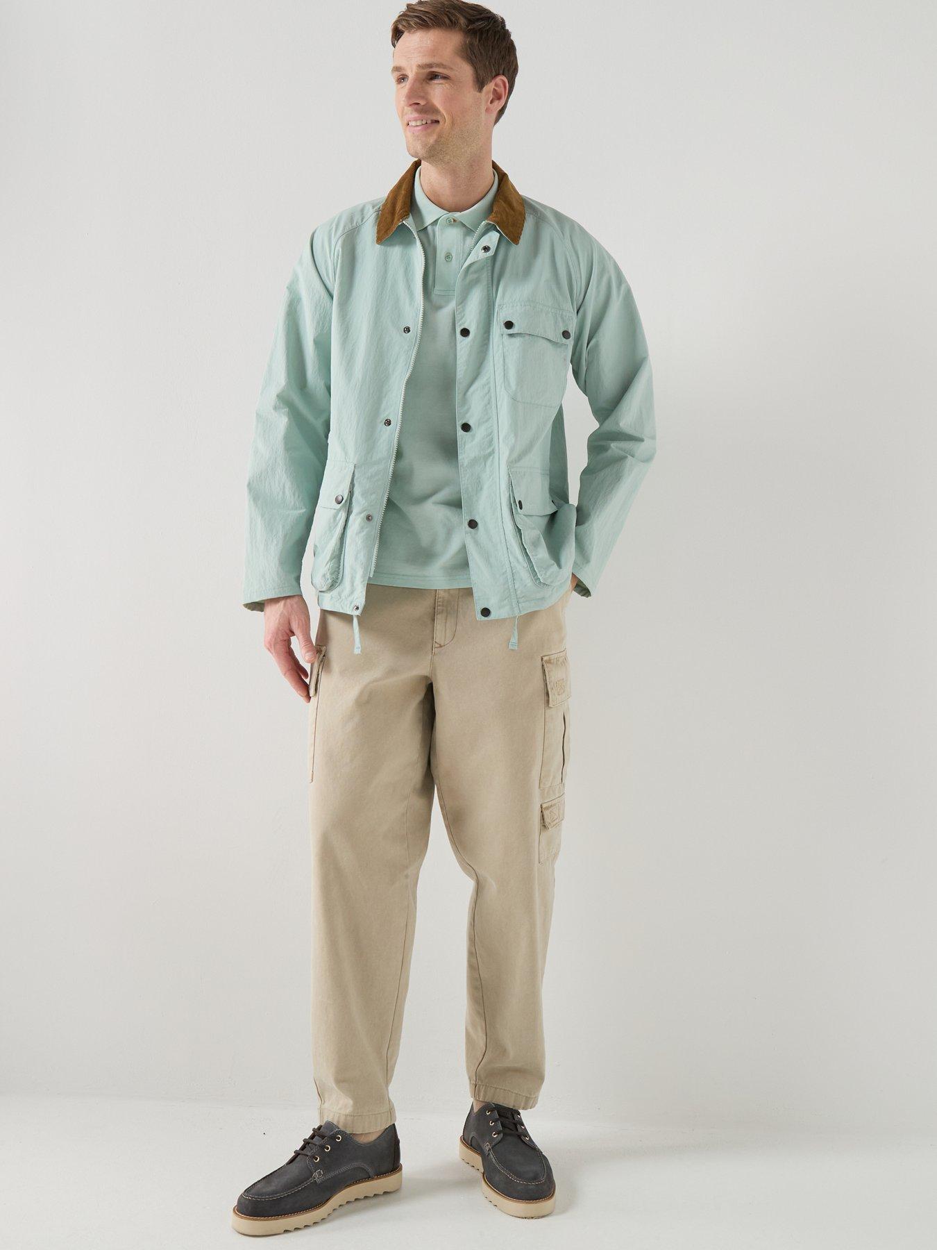 Image 3 of 5 of Barbour Comebe Tailored Fit Umbrellla Embroidered Polo Shirt - Light Blue