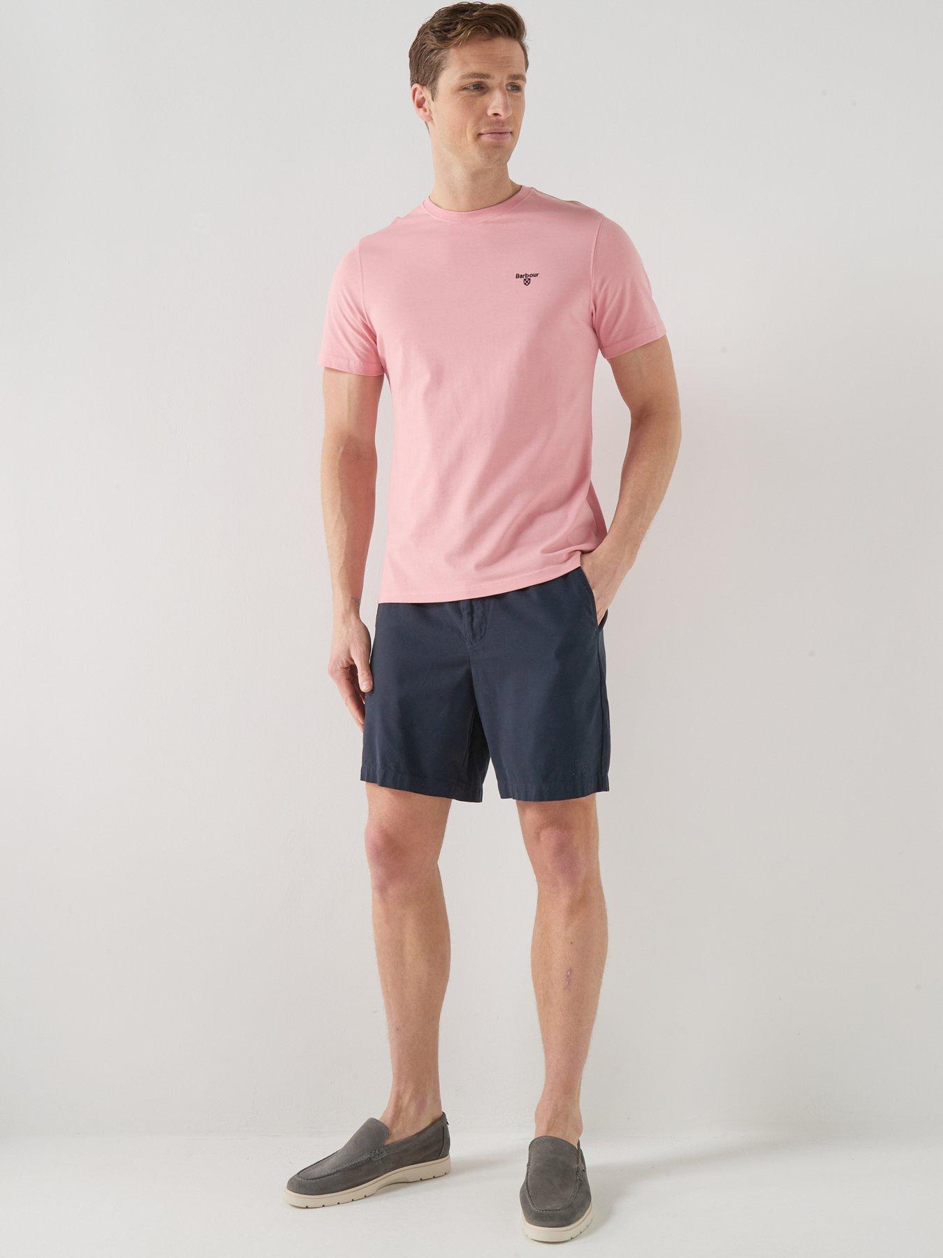 Image 3 of 4 of Barbour Washed Oxford Relaxed Shorts - Navy
