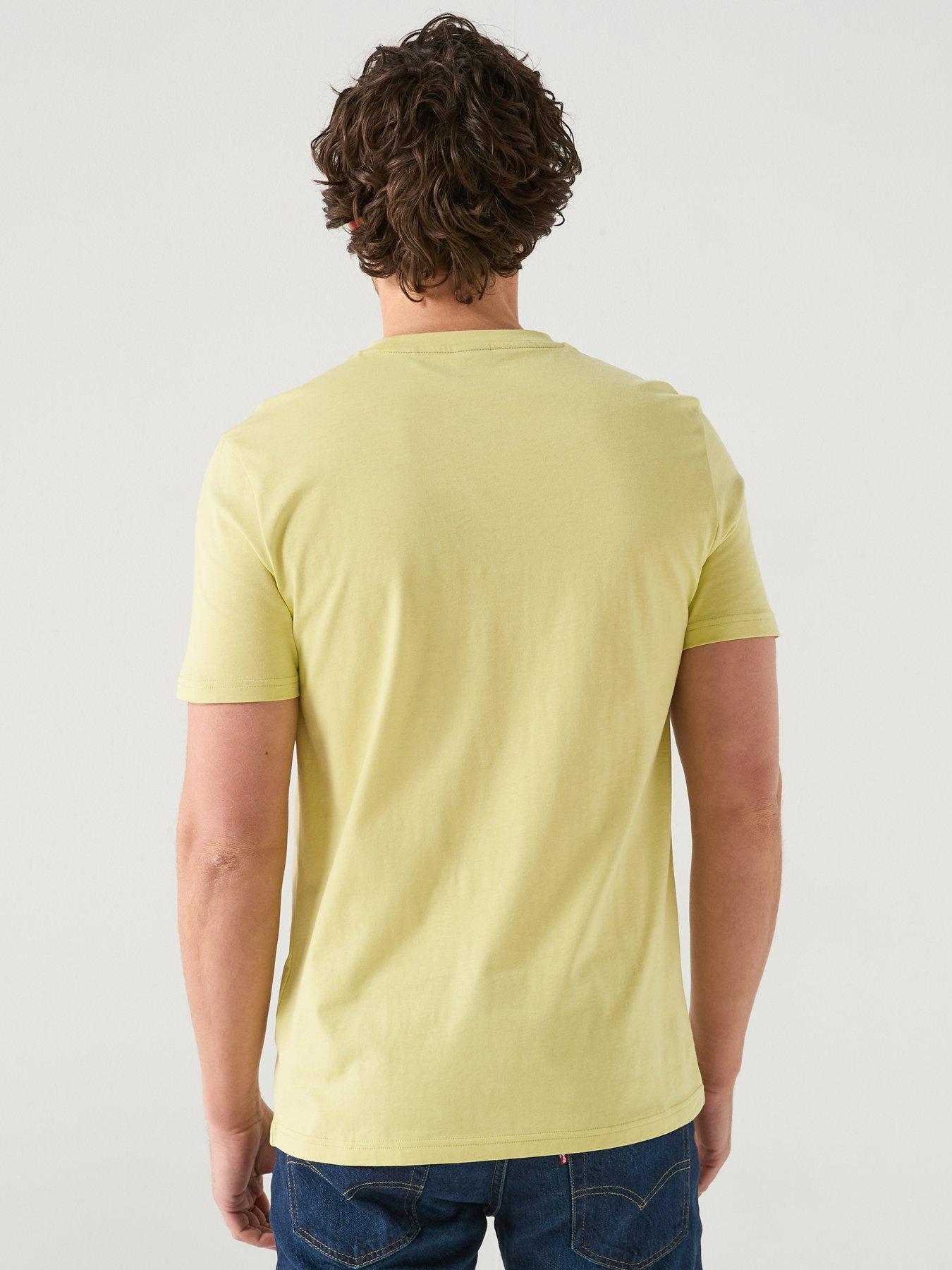 boss-thinking-1-regular-fit-large-logo-t-shirt-yellowstillFront