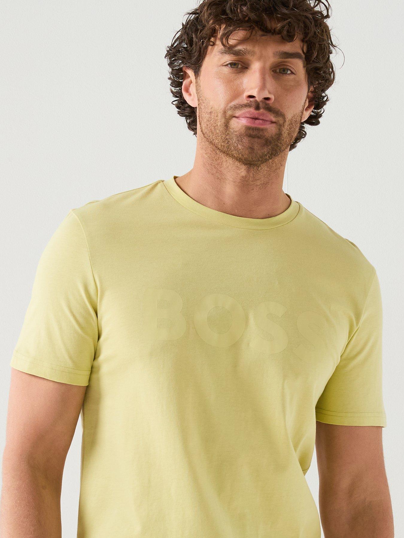 boss-thinking-1-regular-fit-large-logo-t-shirt-yellowdetail
