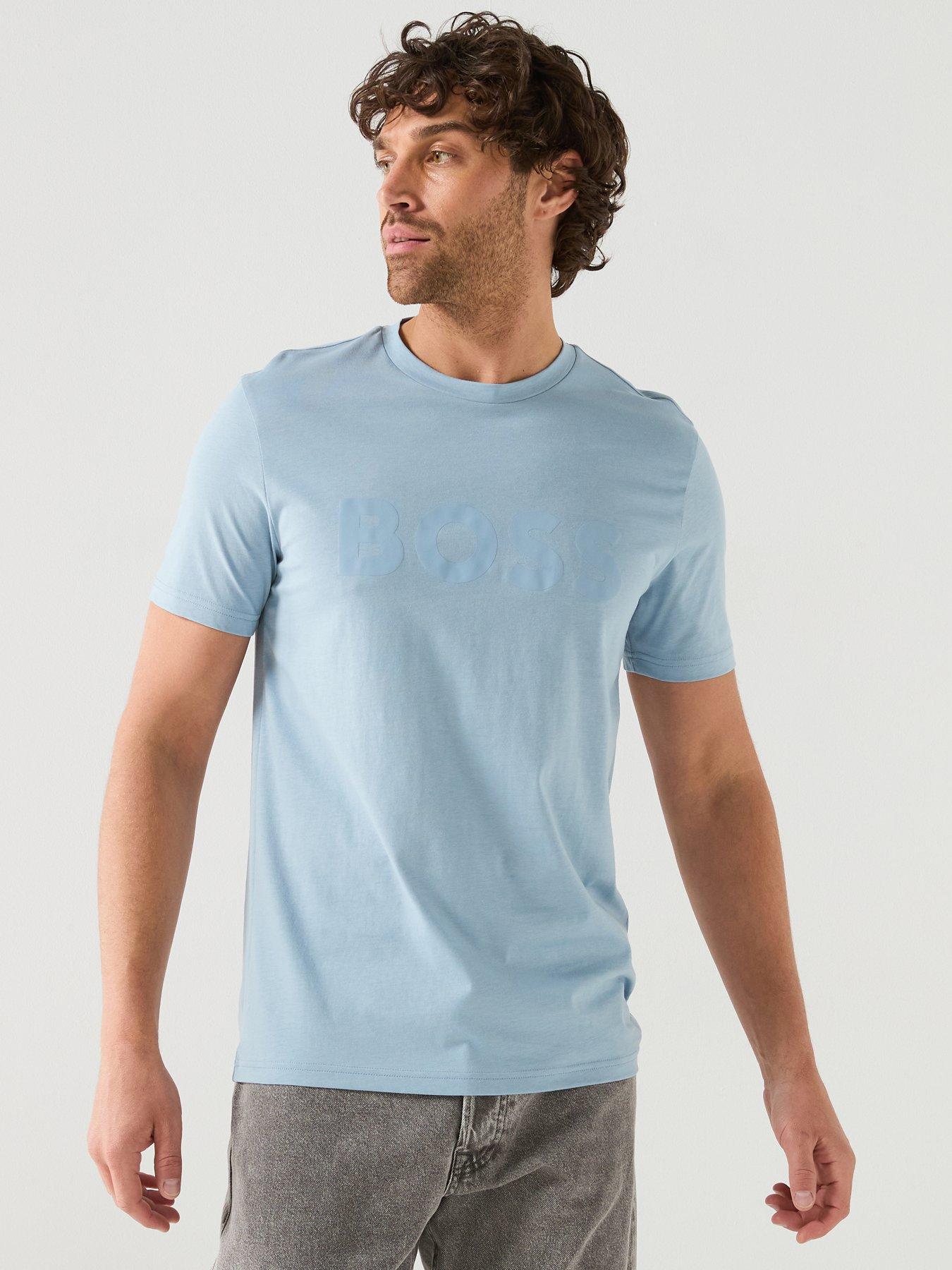 boss-thinking-1-regular-fit-large-logo-t-shirt-light-bluefront