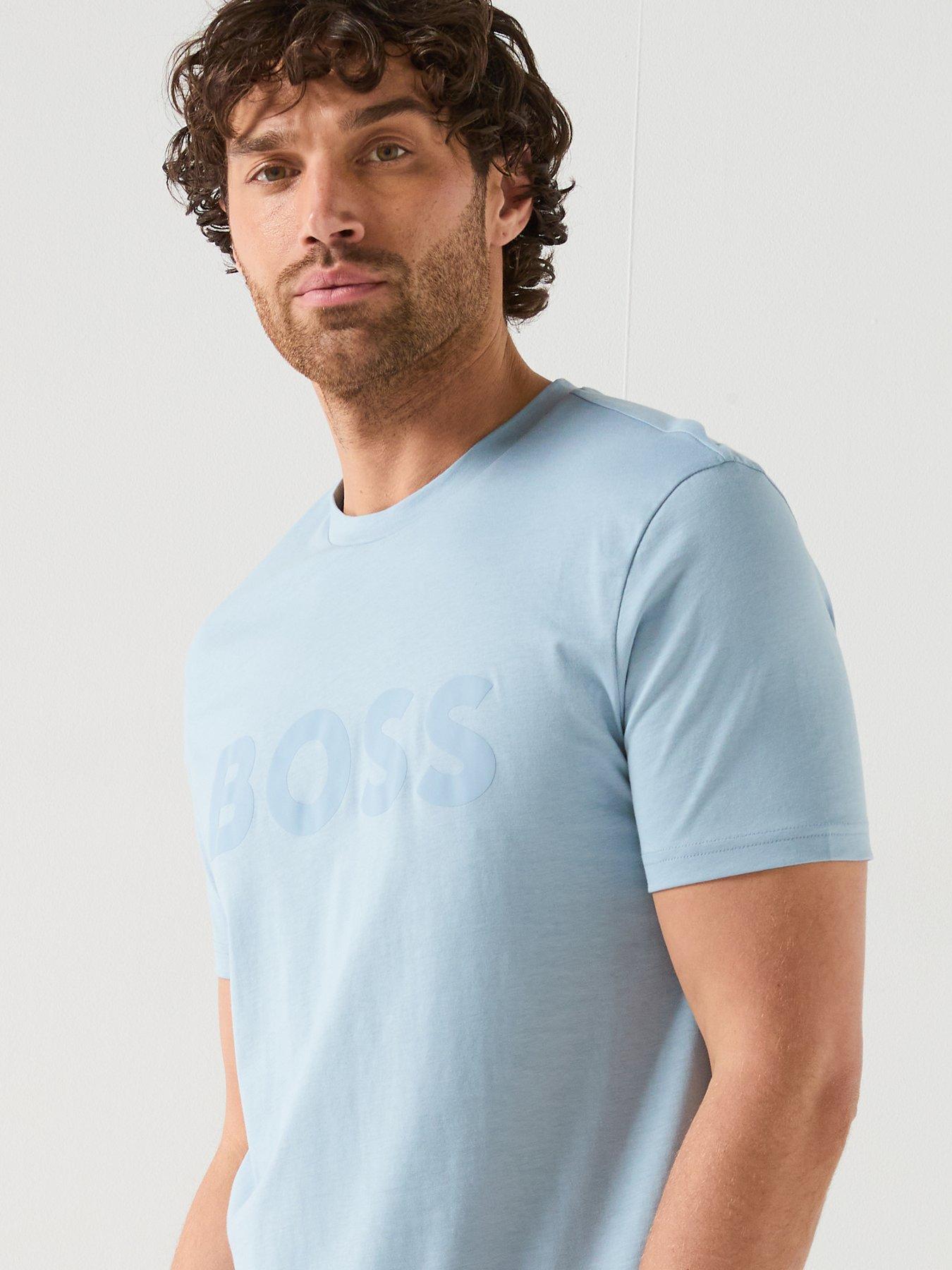 boss-thinking-1-regular-fit-large-logo-t-shirt-light-blueoutfit
