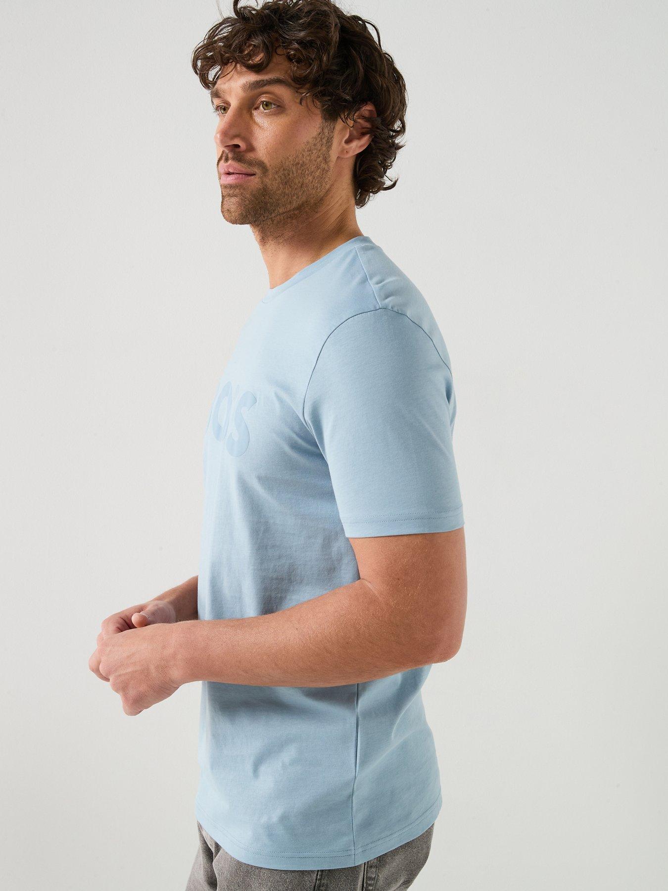 boss-thinking-1-regular-fit-large-logo-t-shirt-light-bluedetail