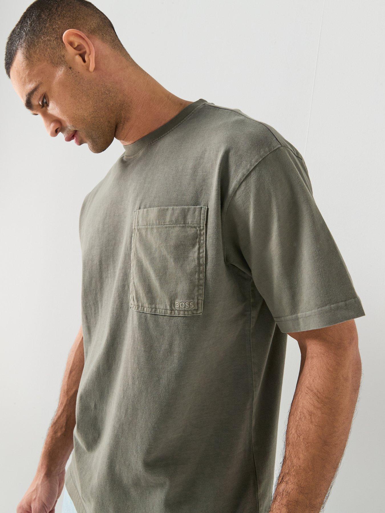 Image 5 of 5 of BOSS Te Laser Pocket T-Shirt - Green