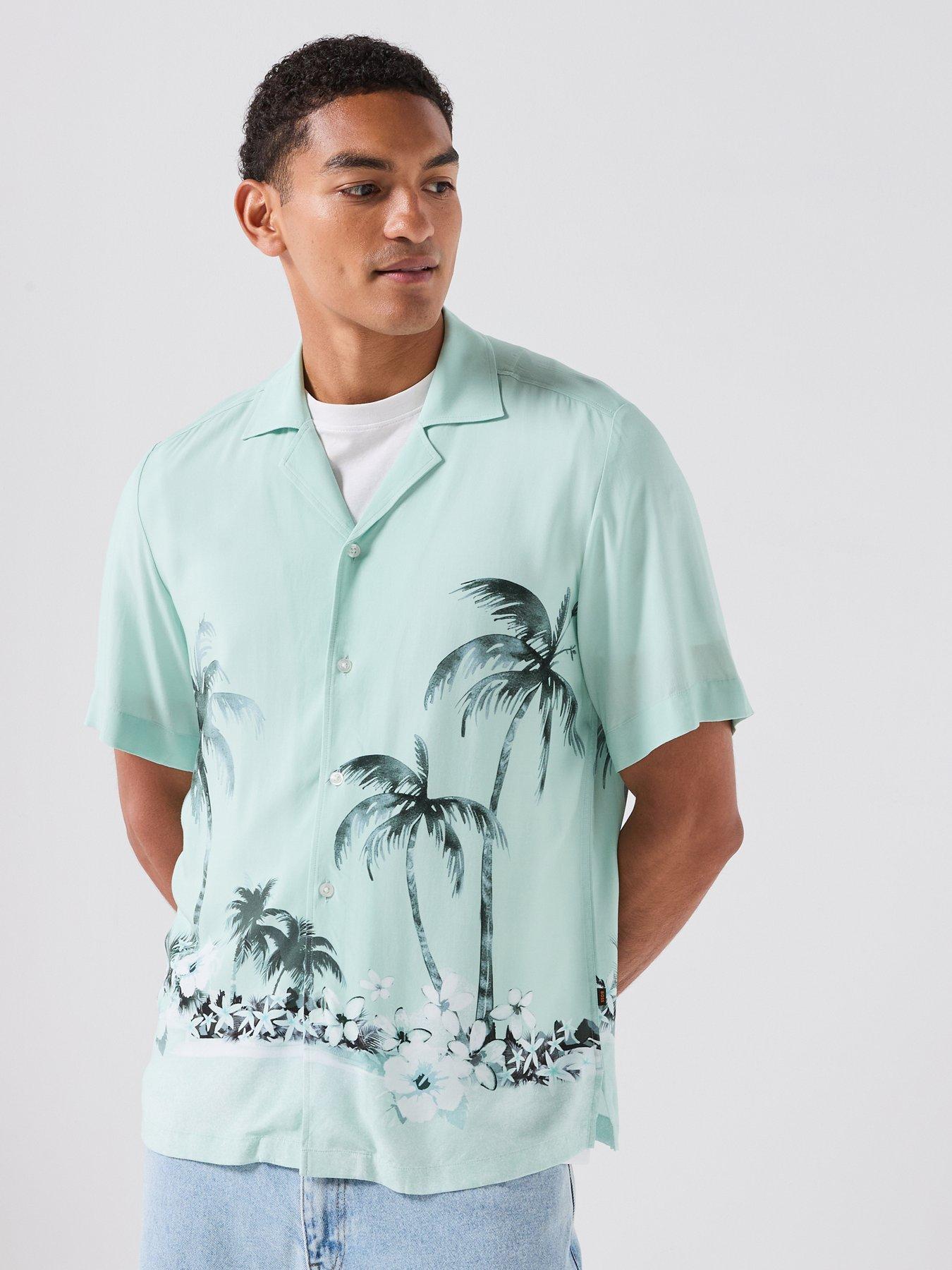 Image 5 of 6 of BOSS Regular-fit Shirt with Maxi Print - Patterned