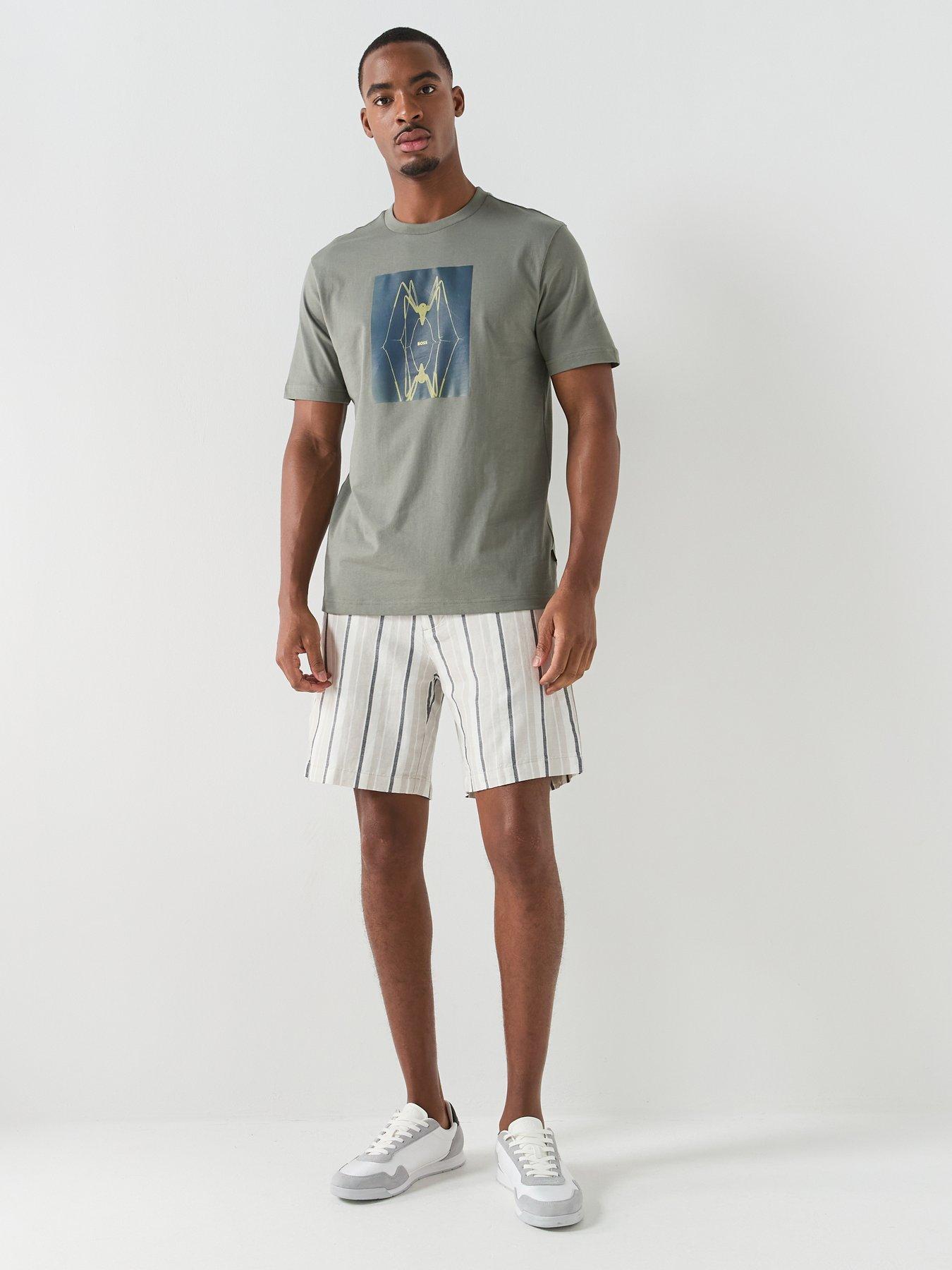 Image 3 of 5 of BOSS Creature Graphic Relaxed Fit T-Shirt - Dark Khaki