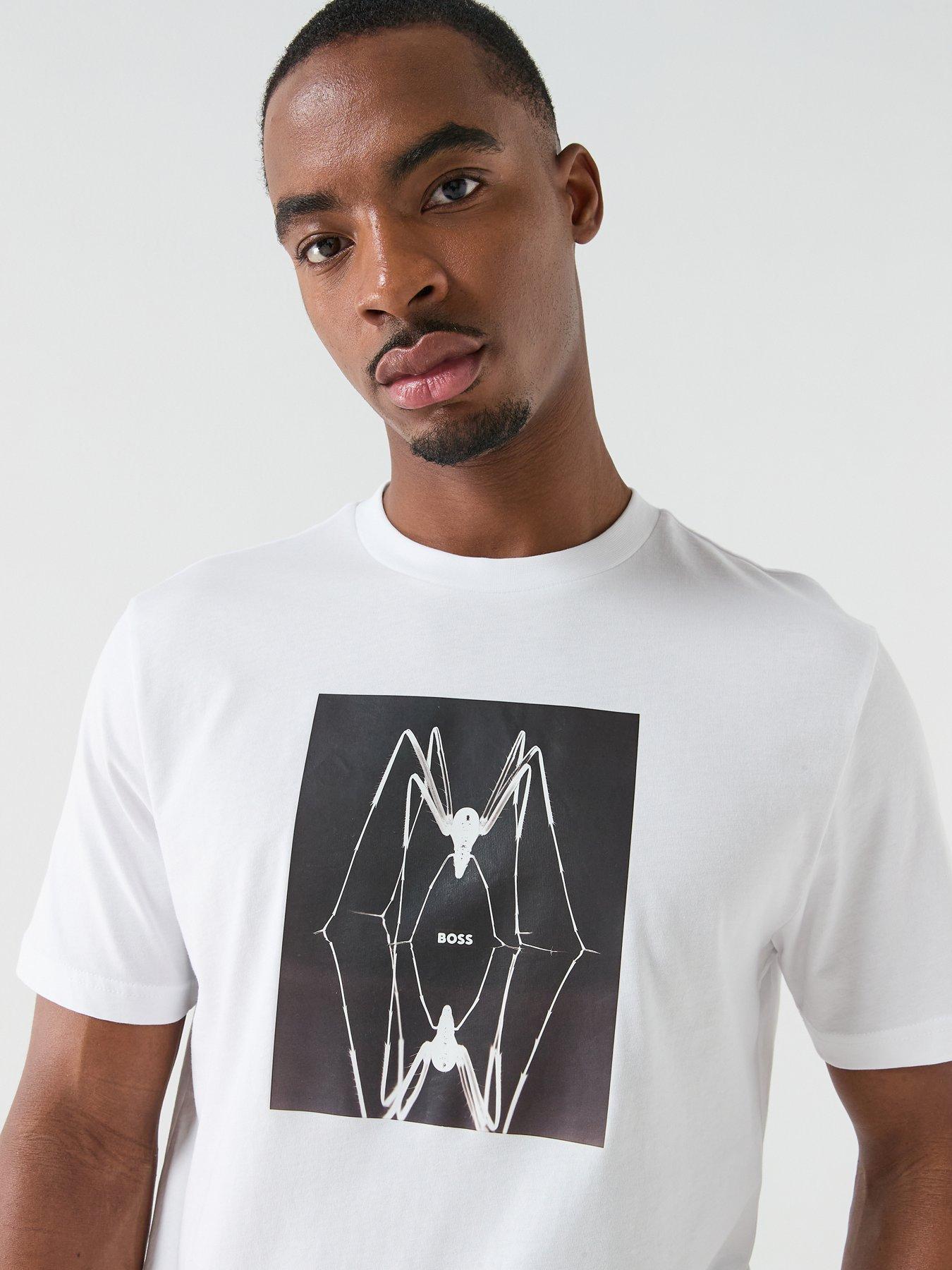 Image 4 of 4 of BOSS Creature Graphic Relaxed Fit T-Shirt - White