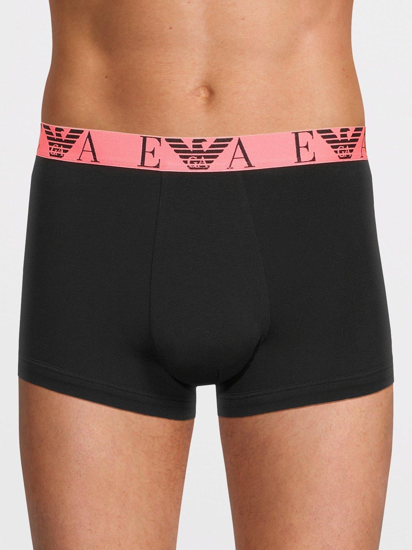 emporio-armani-bodywear-bold-monogram-3-pack-trunks-blackstillFront