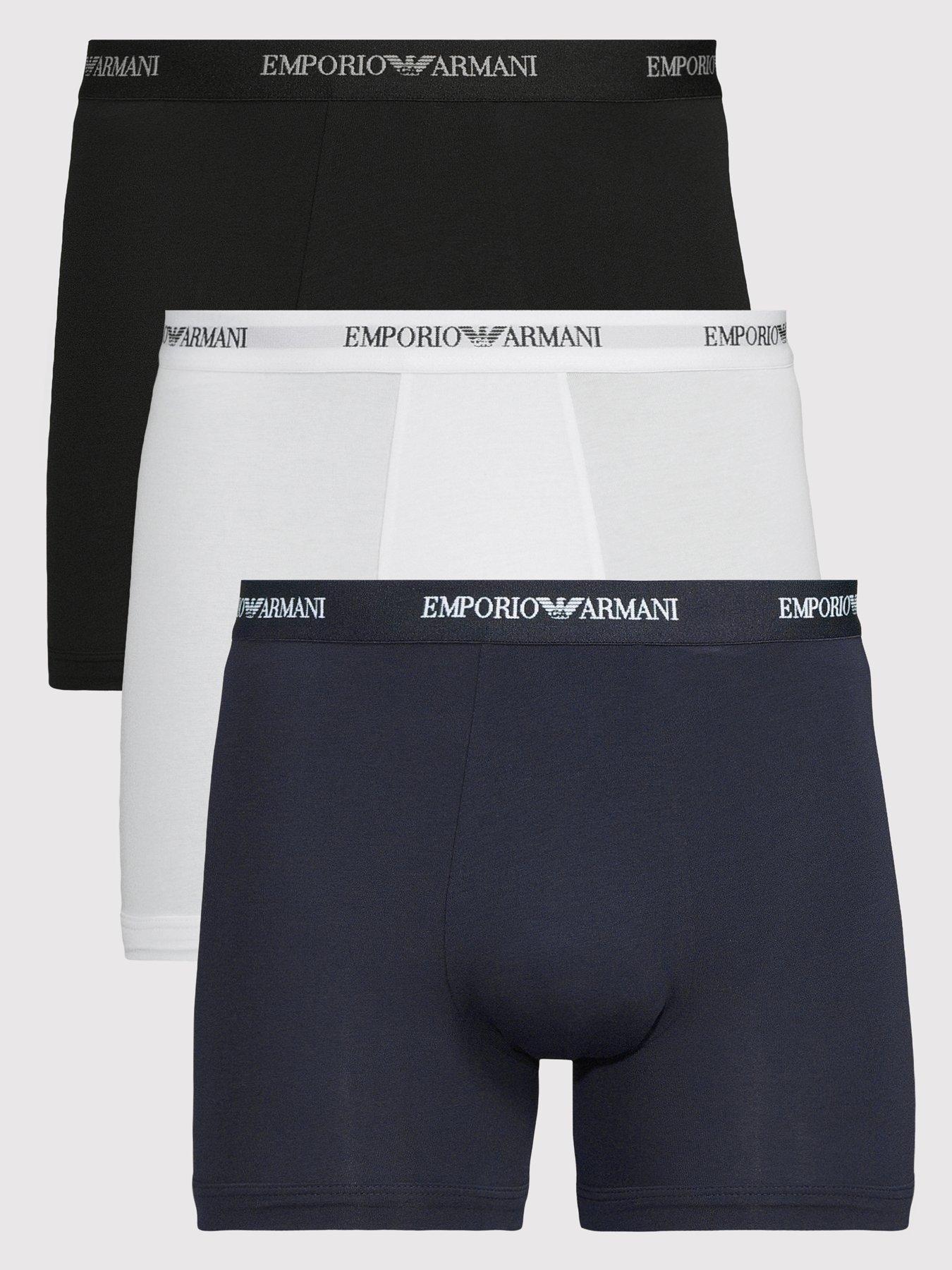 Emporio Armani Bodywear Core Logoband 3 Pack Boxer Shorts - Multi