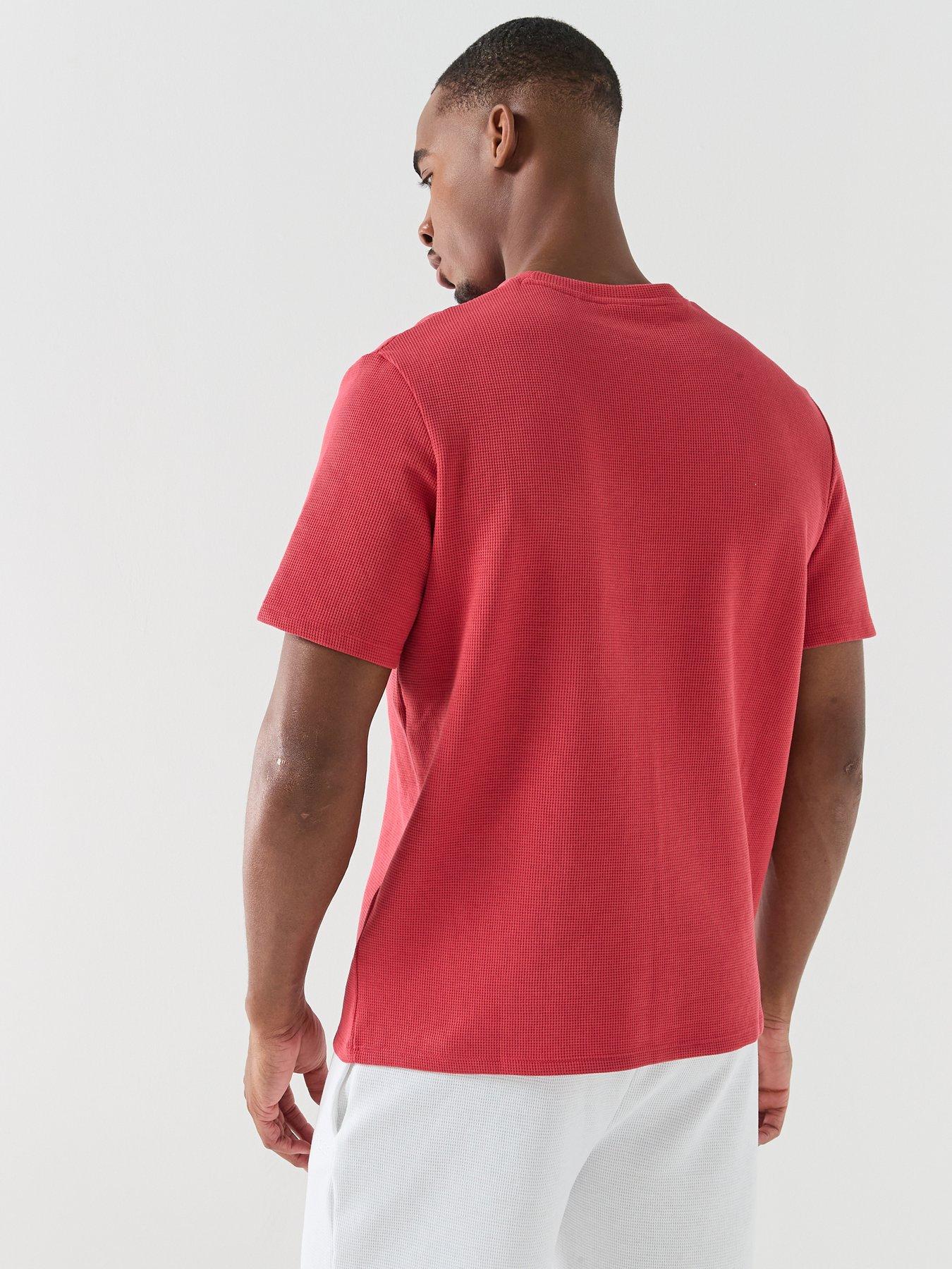 boss-regular-fit-waffle-loungewear-t-shirt-redstillFront