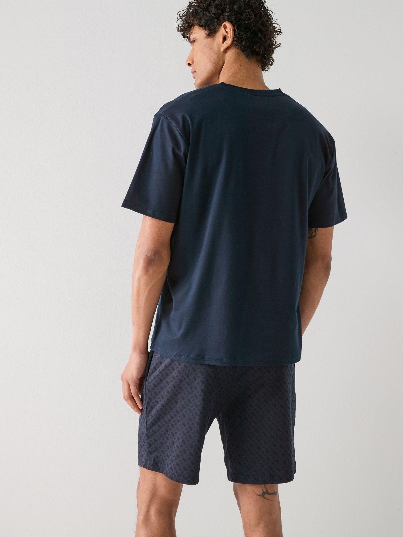 boss-boss-relax-monogram-shorts-pyjama-set-navystillFront