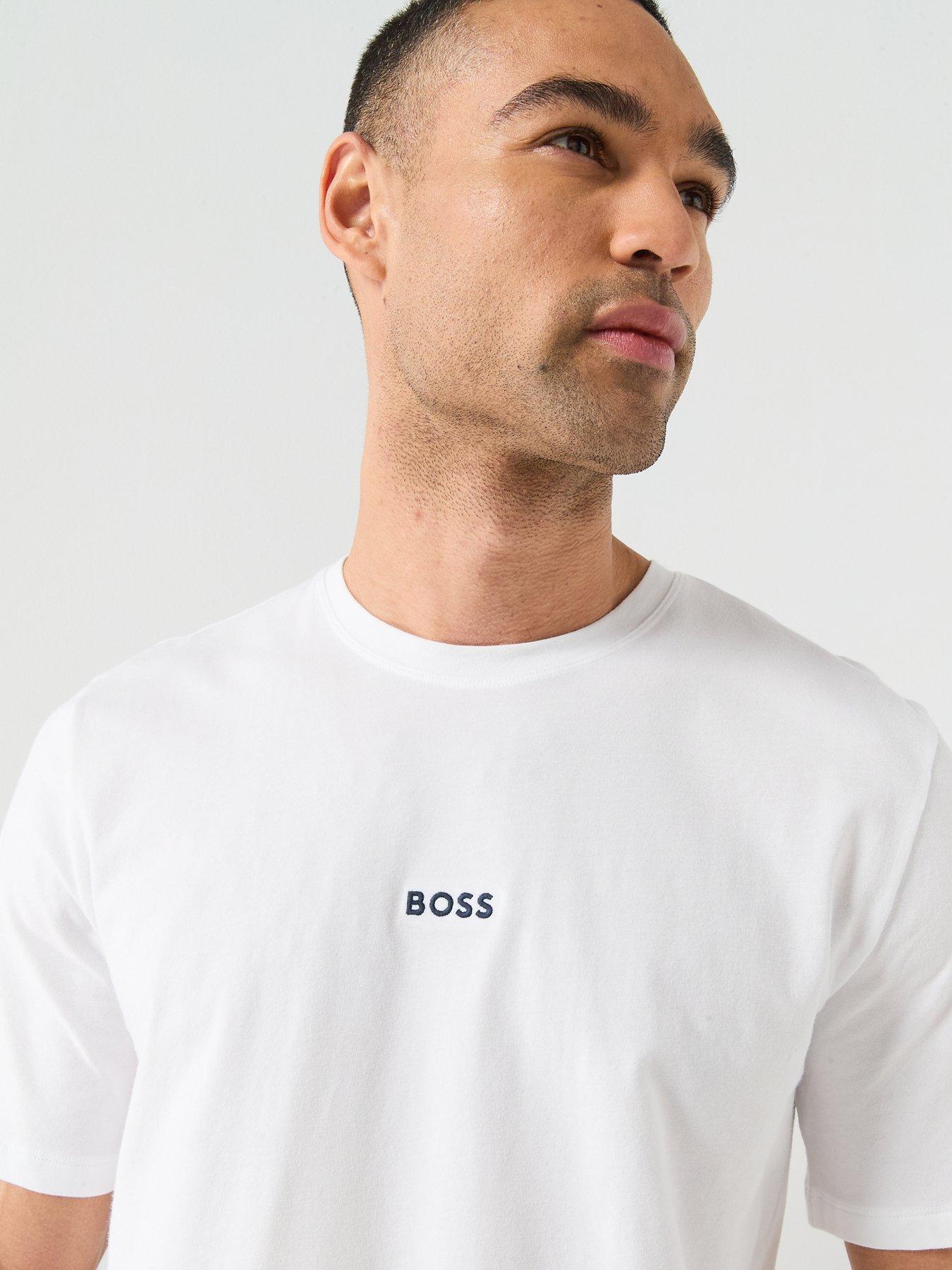 boss-chris-pattern-woven-short-pyjama-set-whiteoutfit