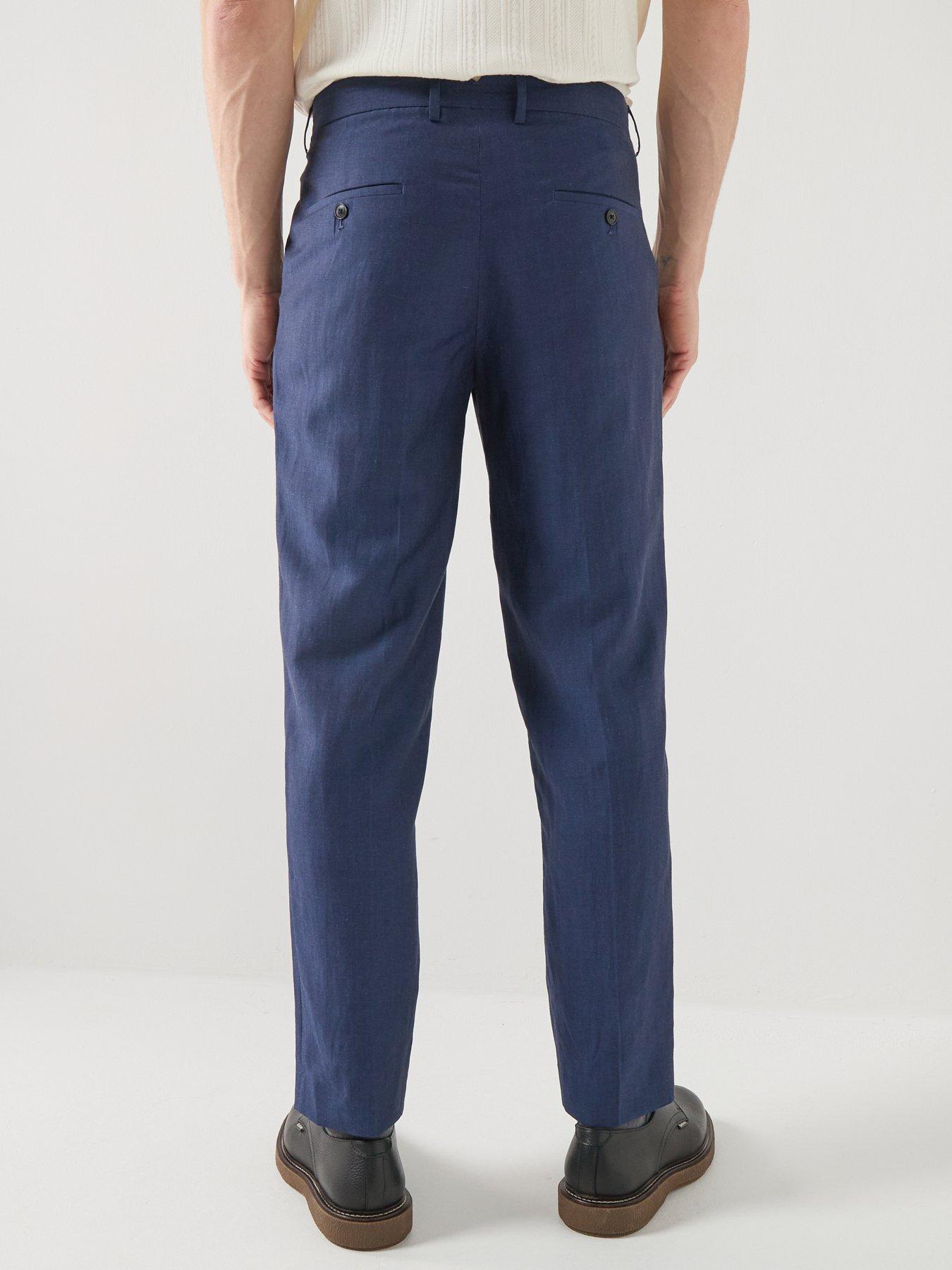 Image 2 of 6 of Barbour Barbour Willowtree Linen Blend Trousers - Navy